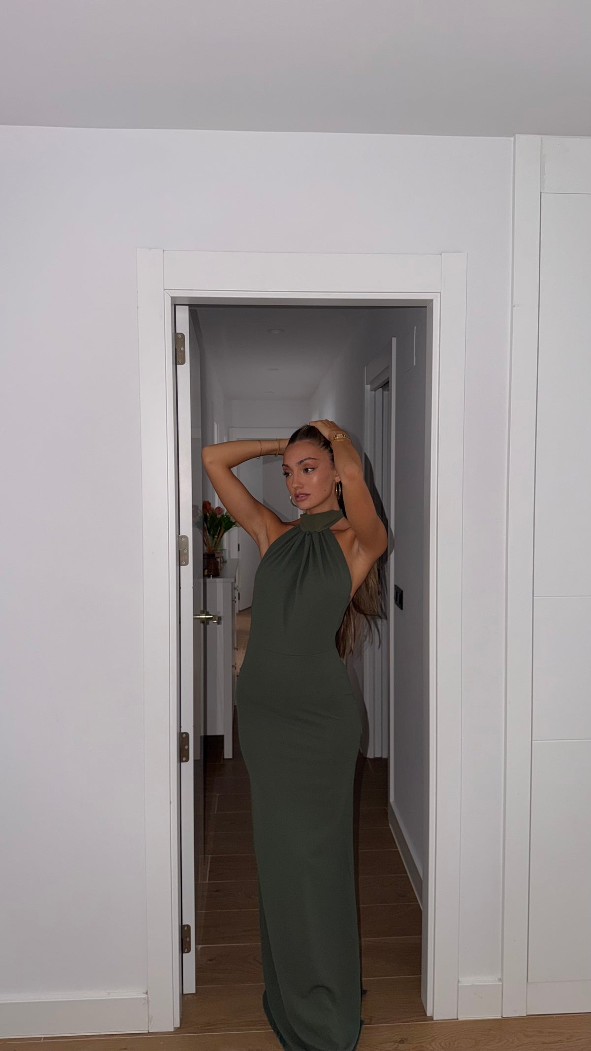 Latte dress - oliva