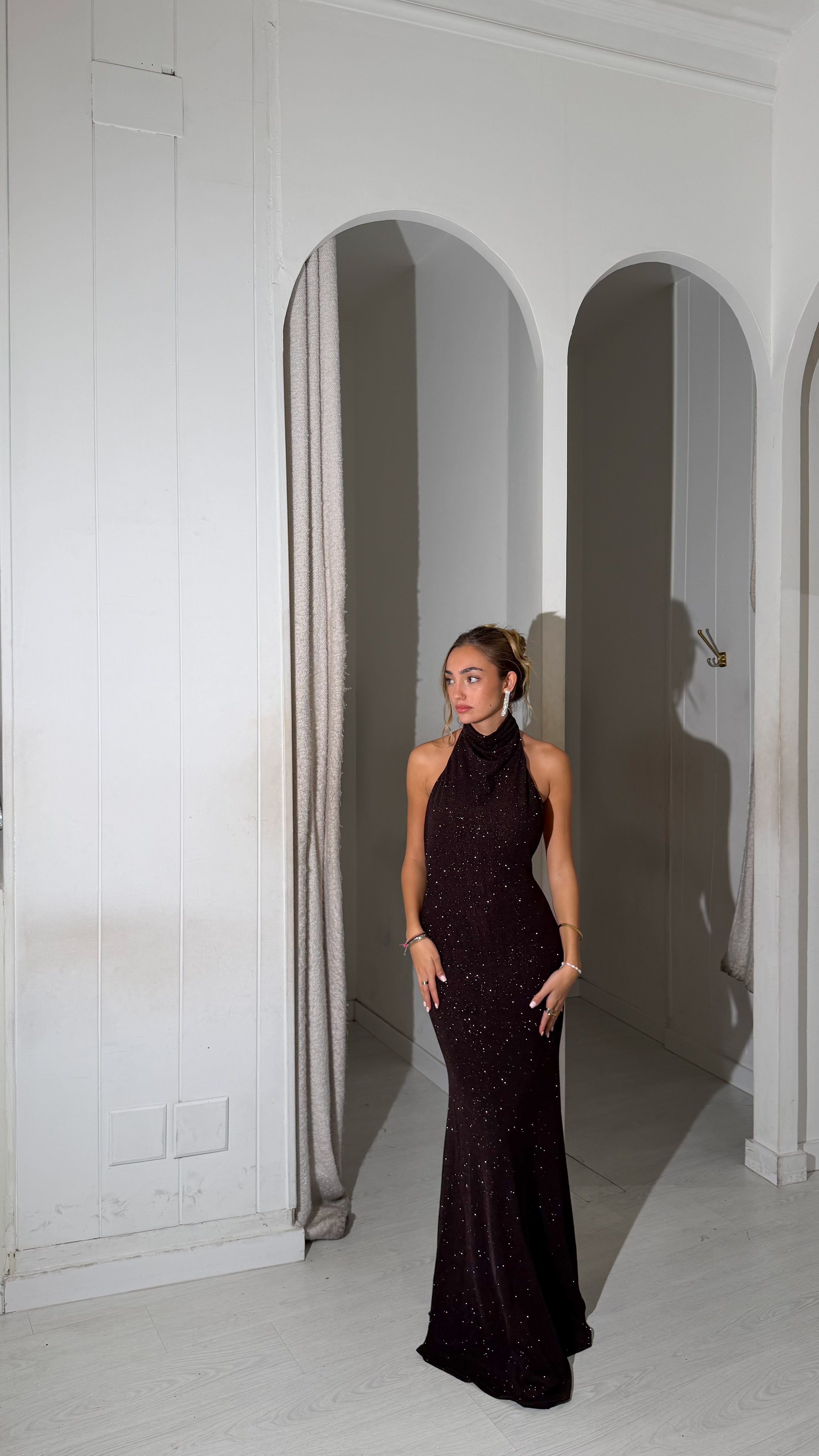 Starlite dress - marrón