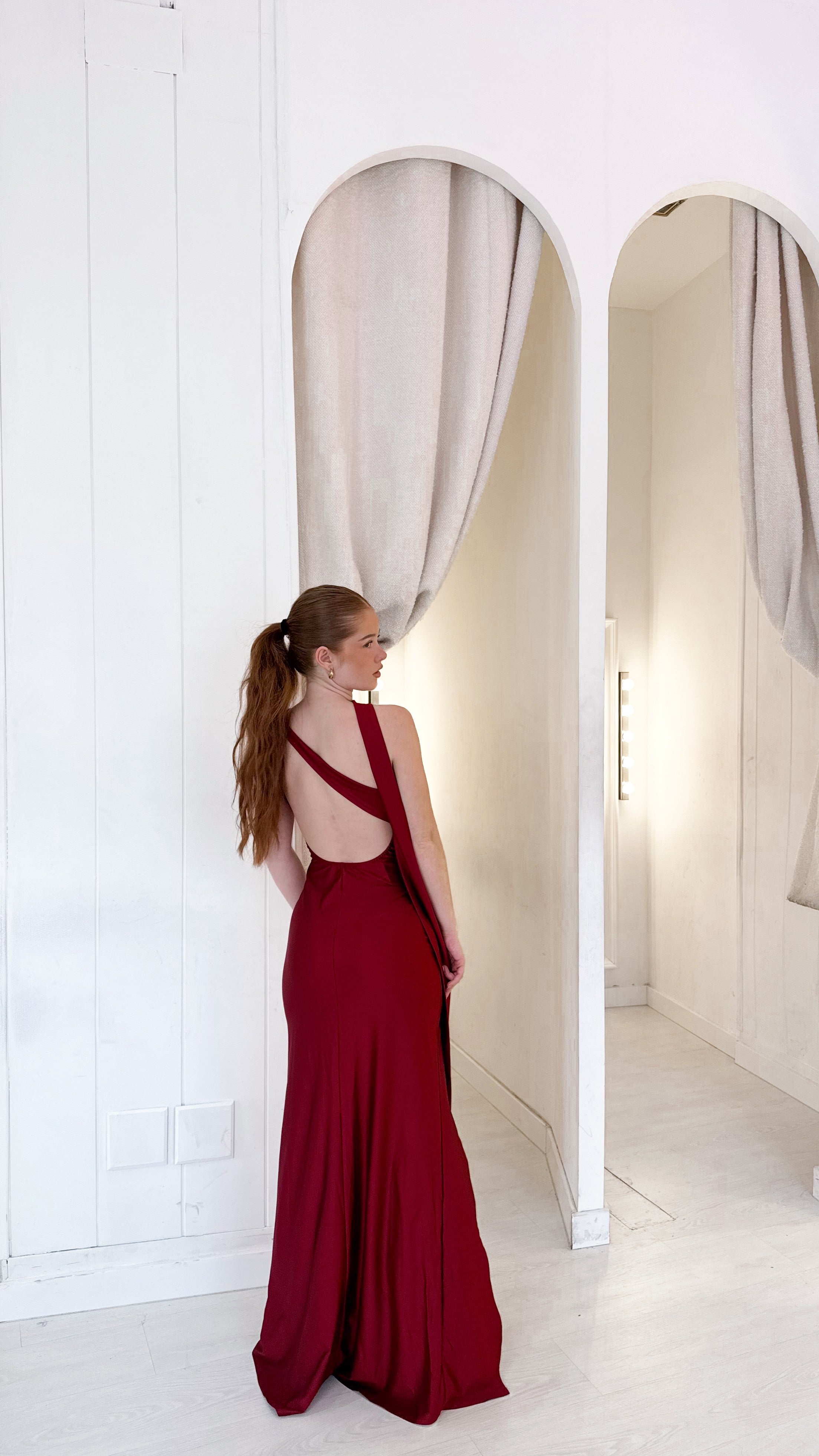 Lady dress - burdeos