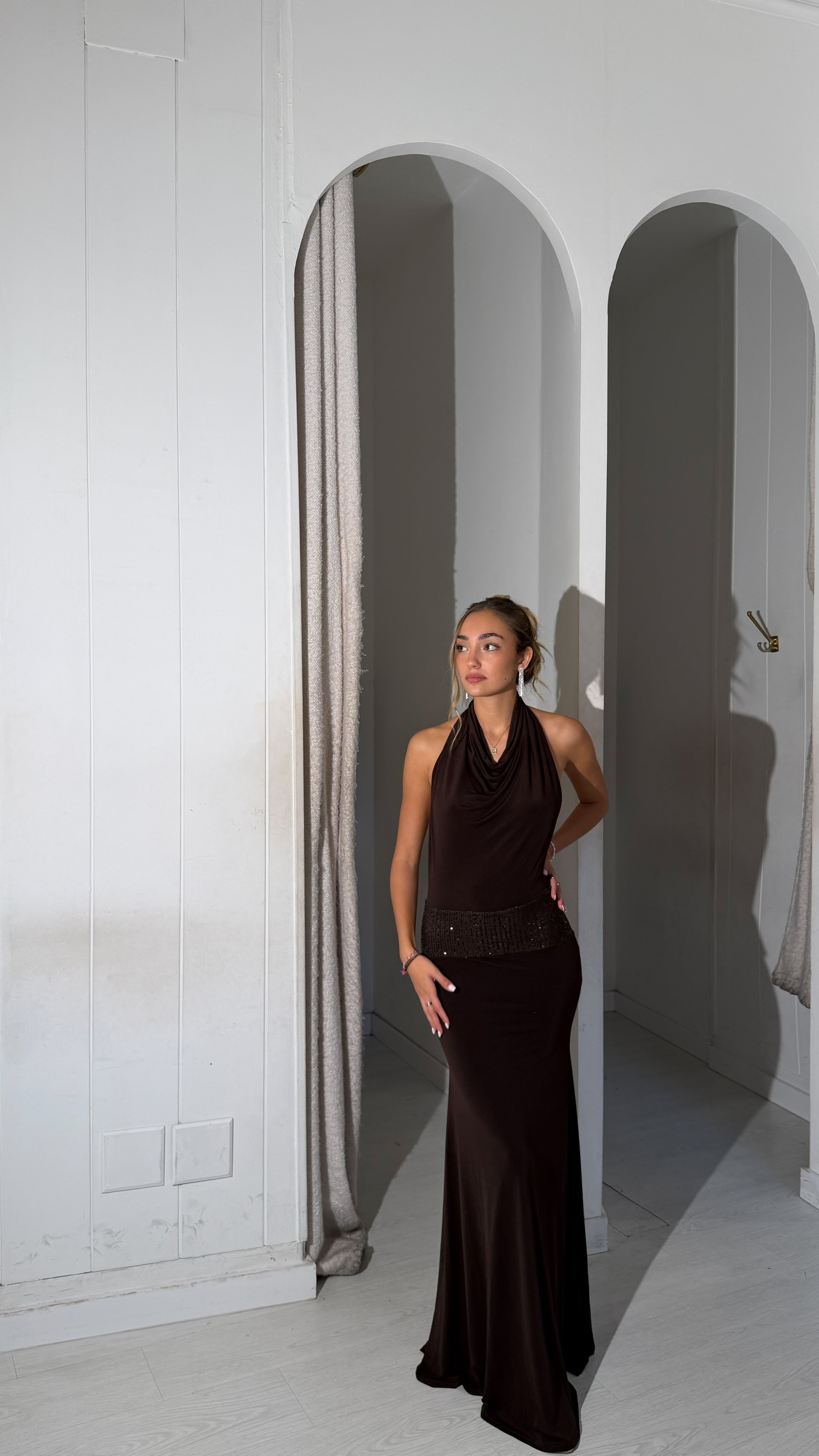 Frozen dress - marrón