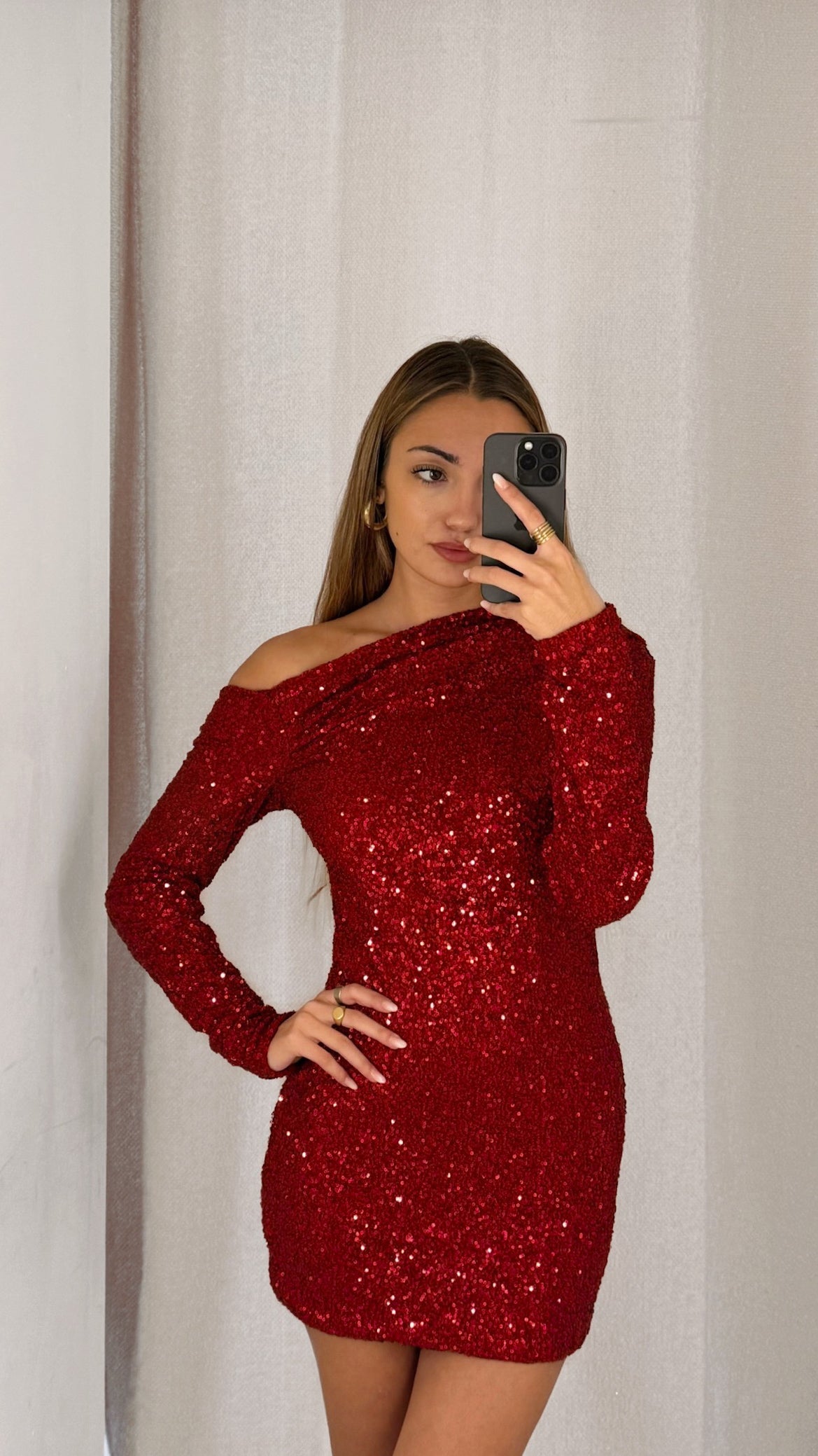 Jingle dress - burdeos