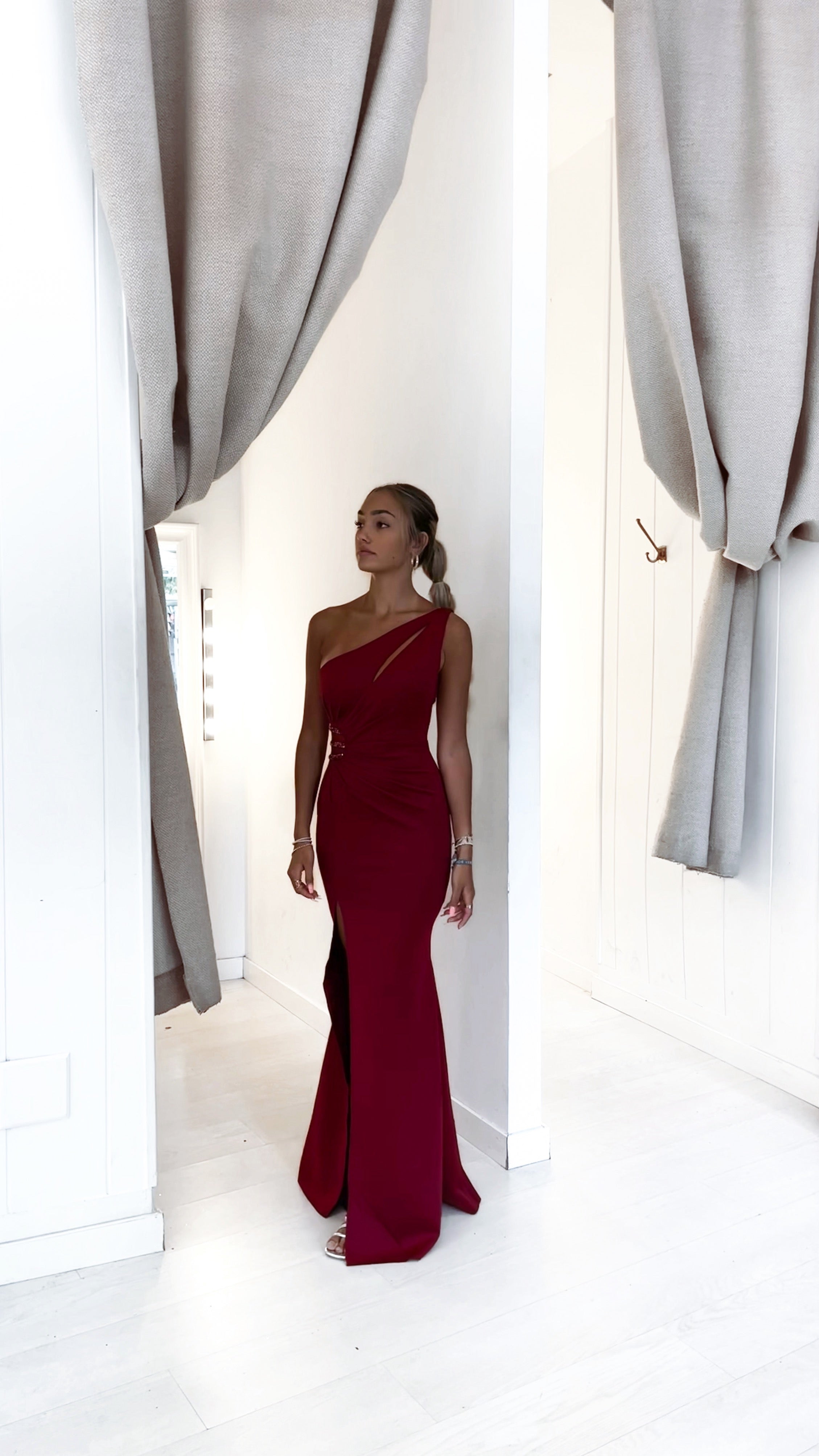 Pearl dress - burdeos