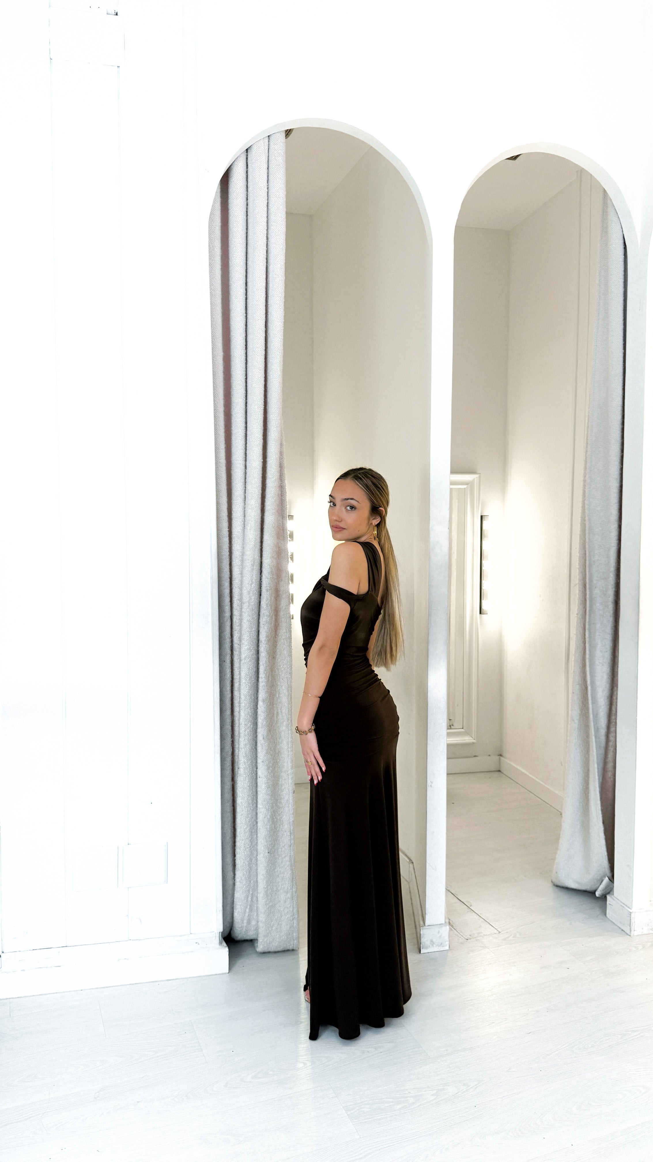 Luna dress - marrón