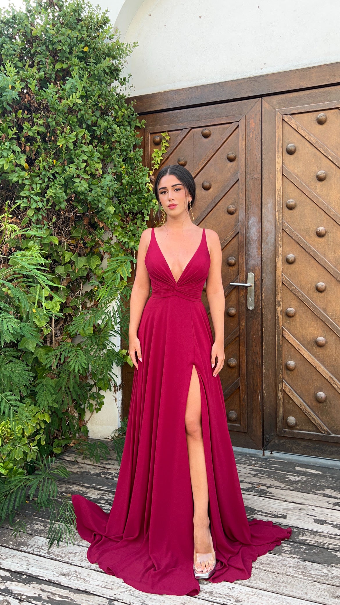 Verona dress - burdeos