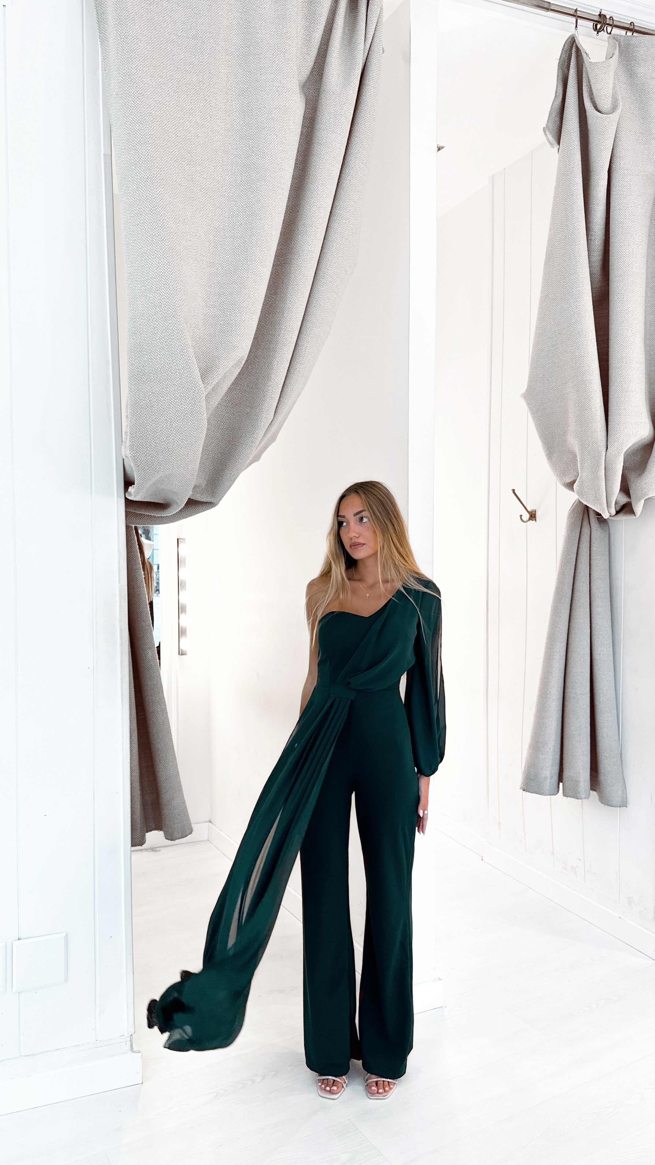 Blair playsuit - verde botella