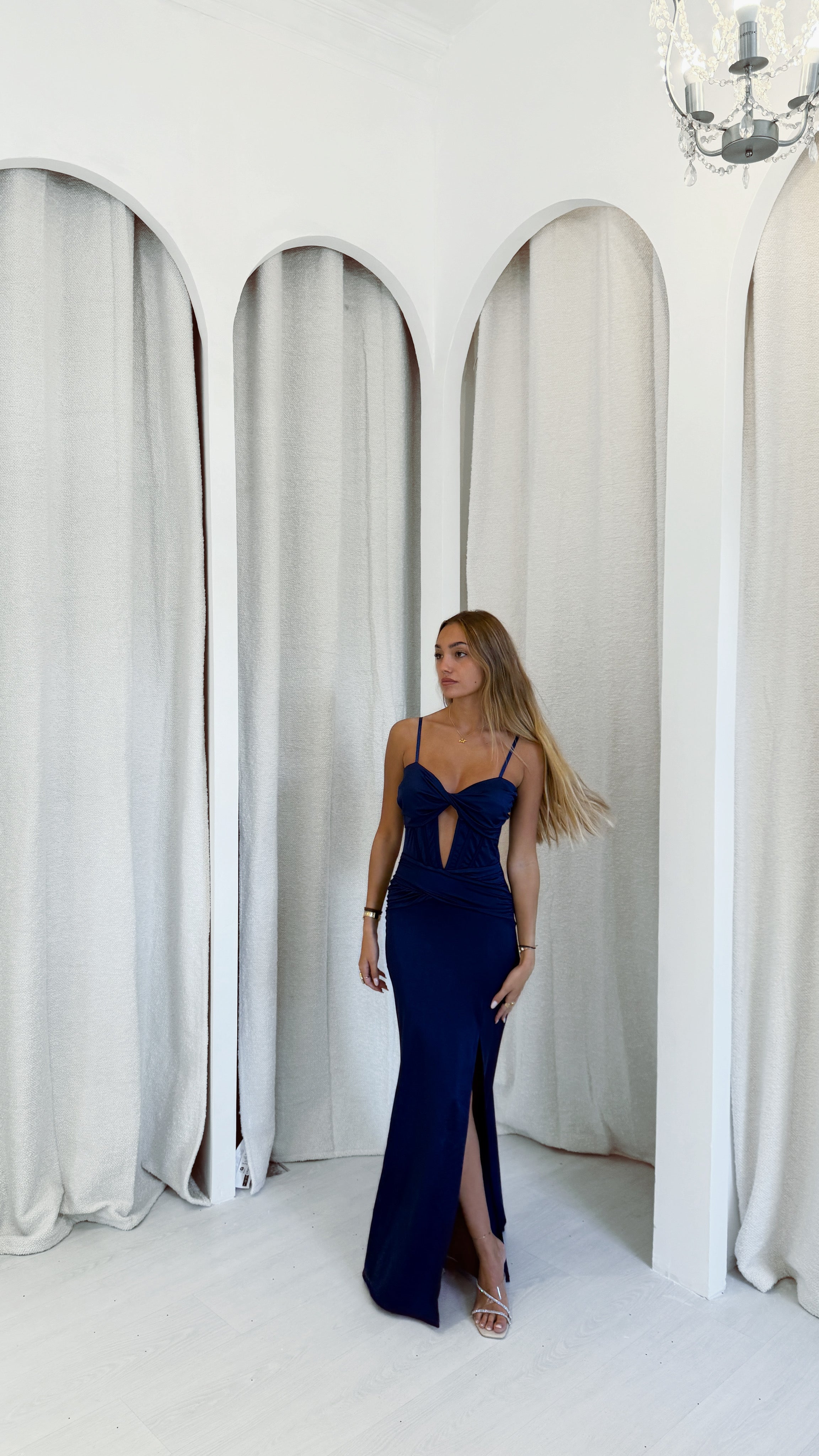 Venus dress - azul marino