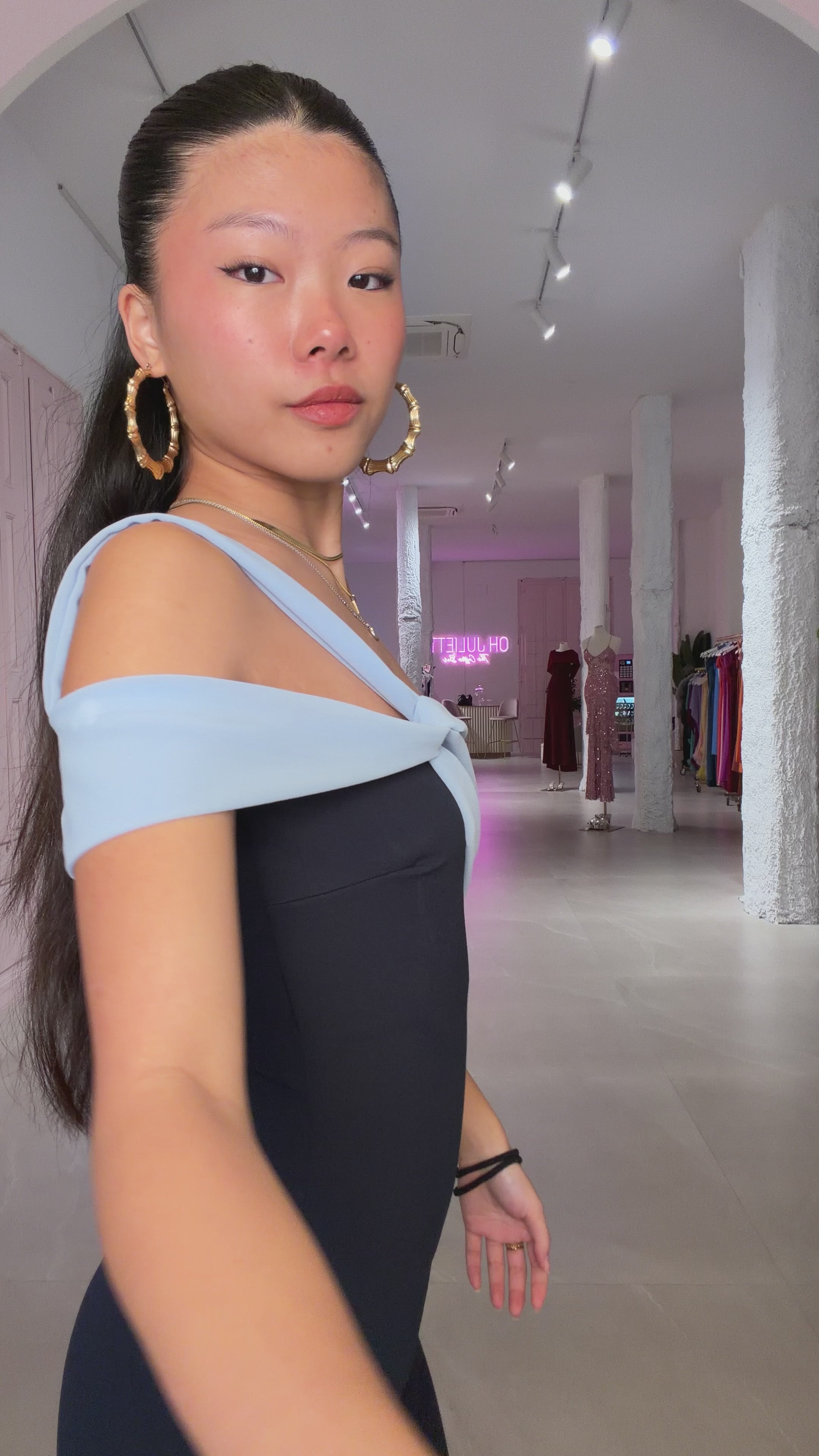 Capri dress - azul – Ohjuliettestore