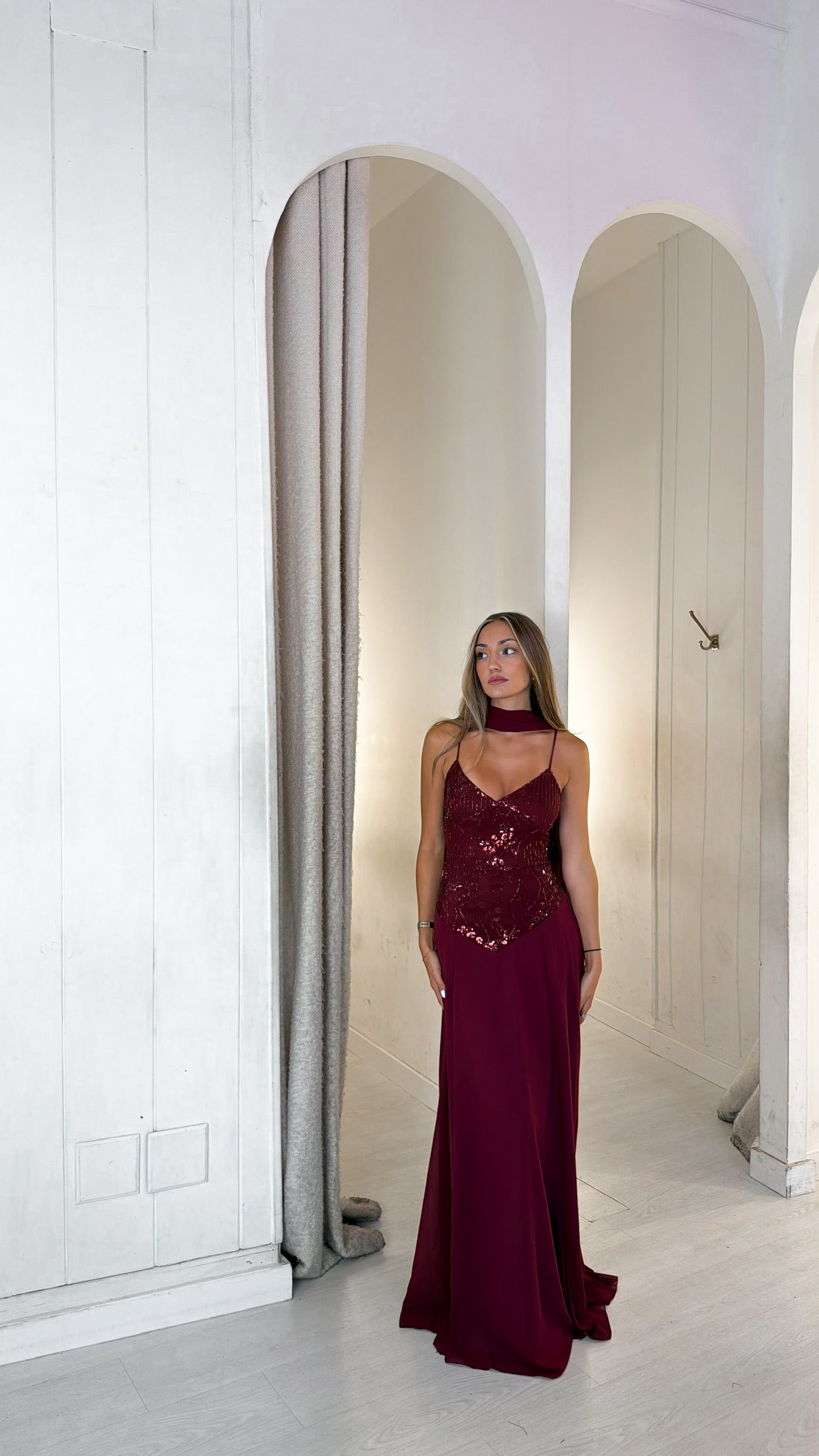 Amber dress - burdeos