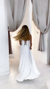 The corset dress (blanco)