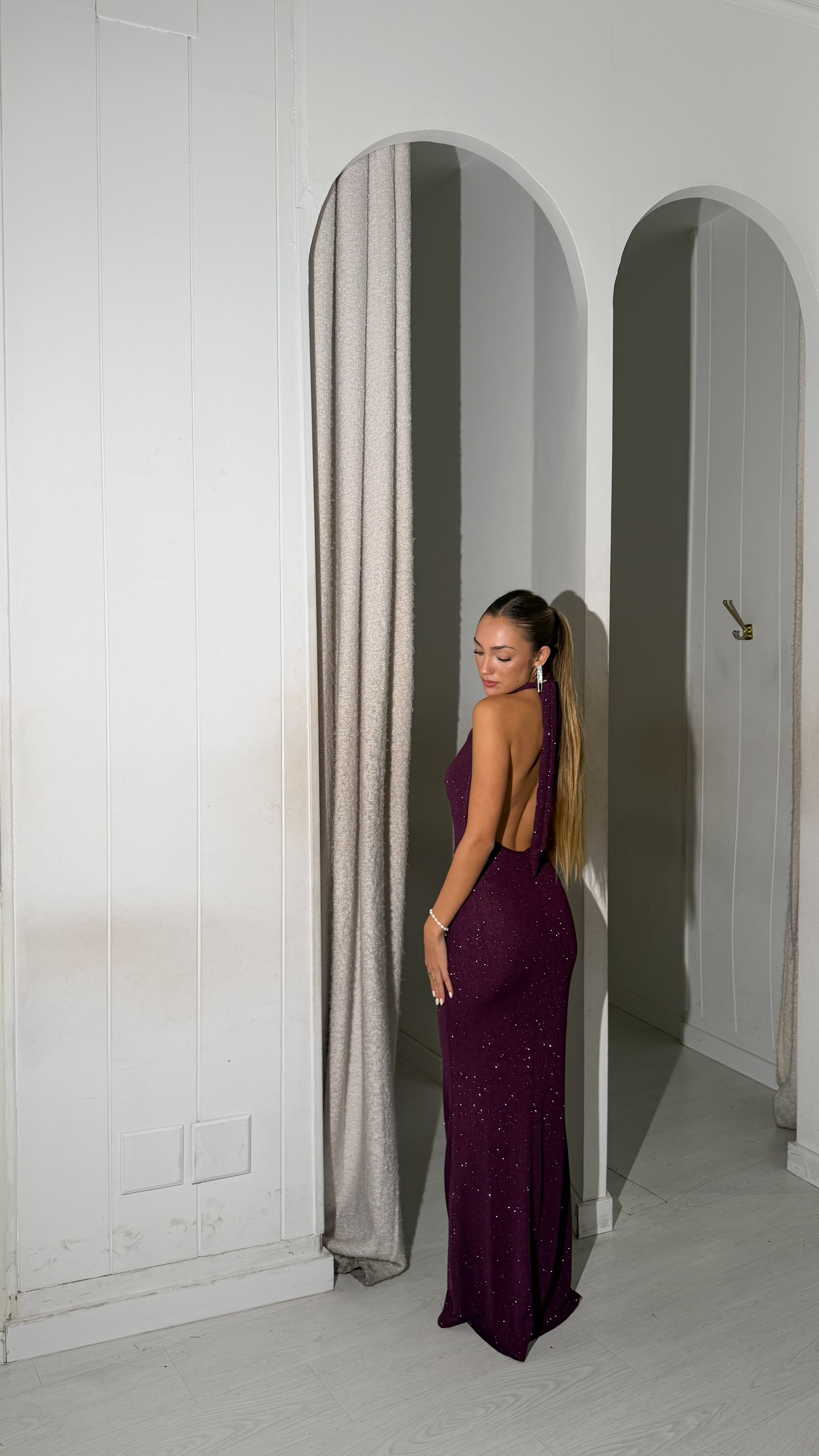 Love glitter dress - morado