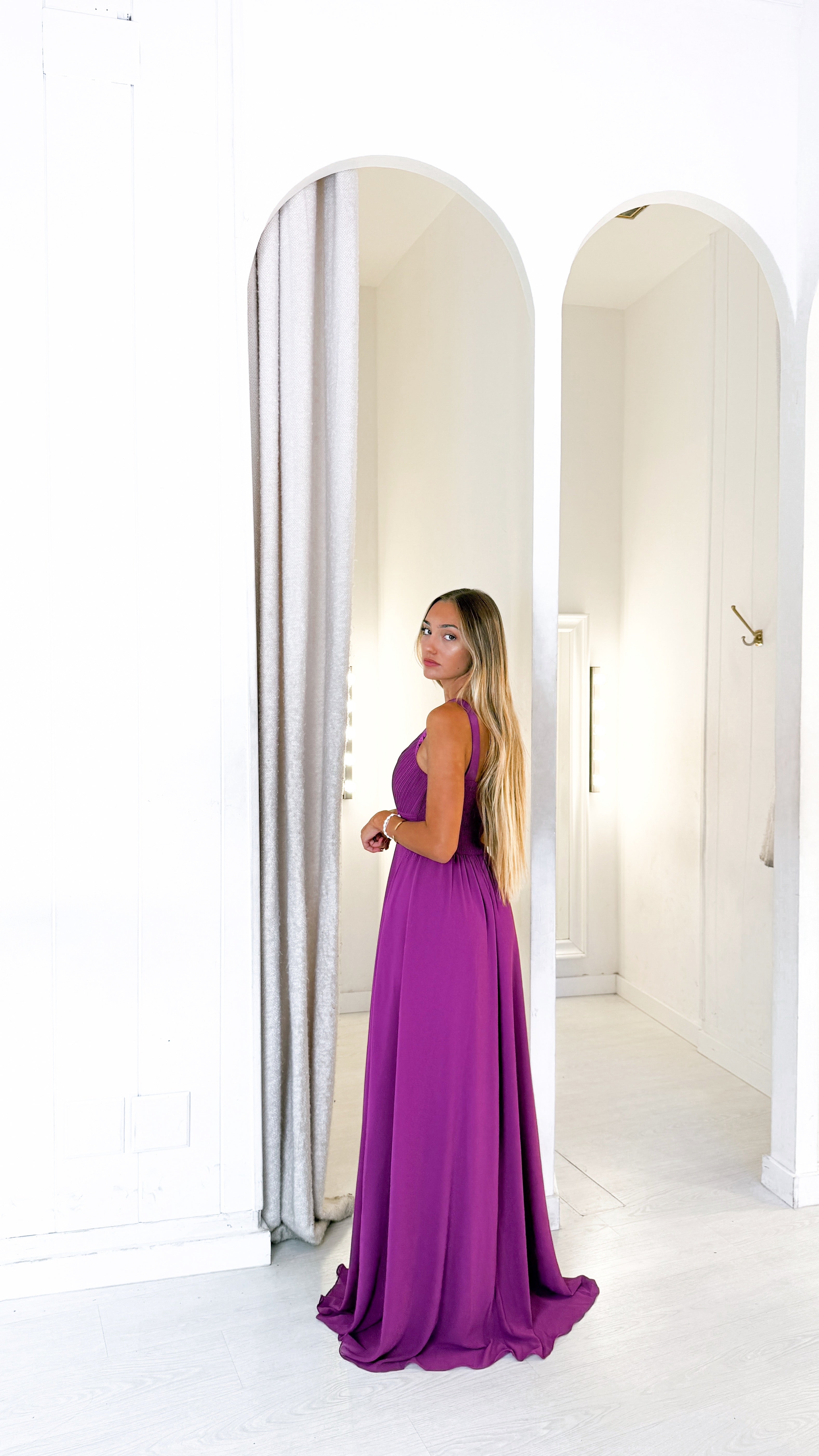 Atenea dress - buganvilla oscuro