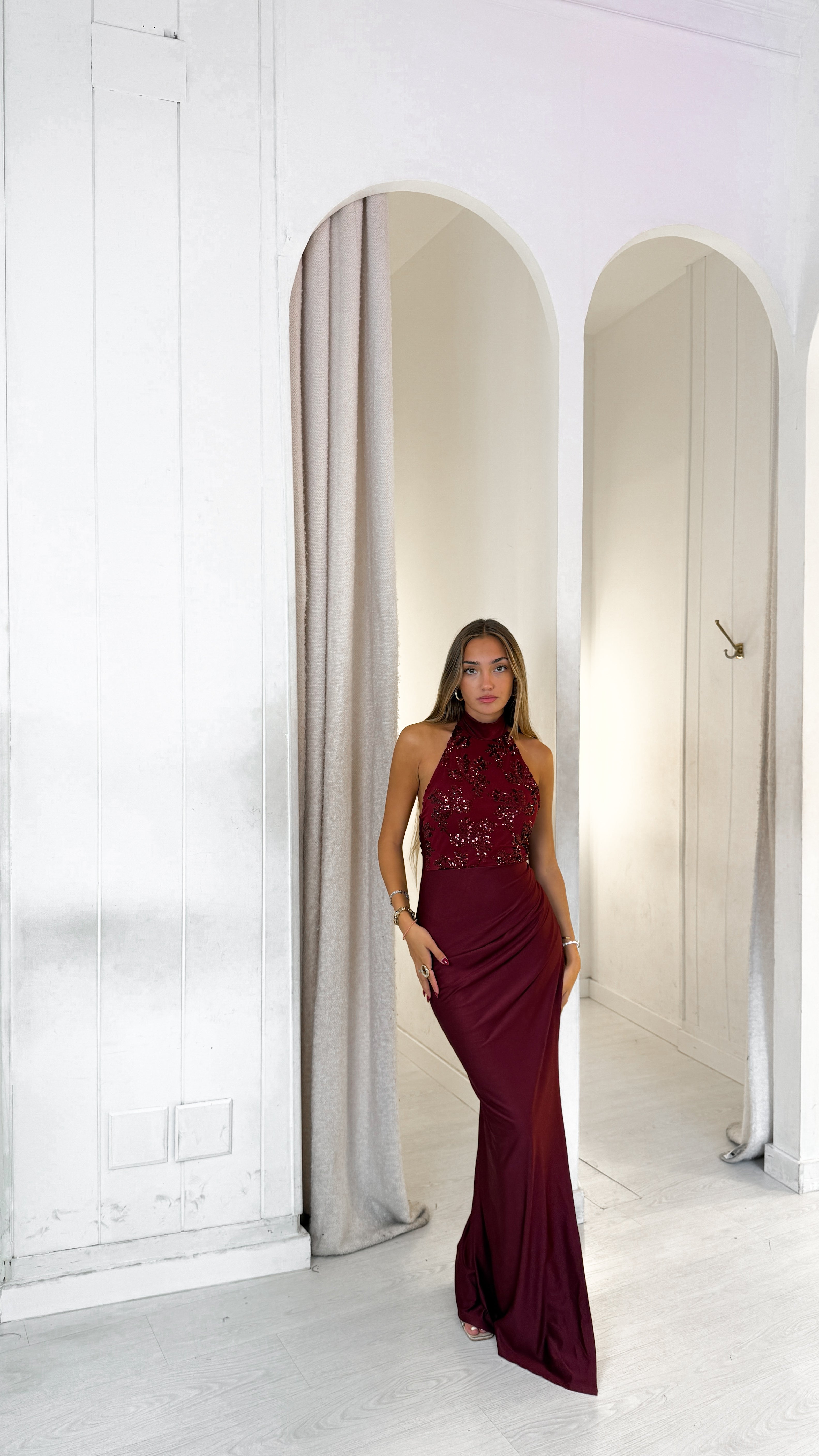Marie dress - burdeos