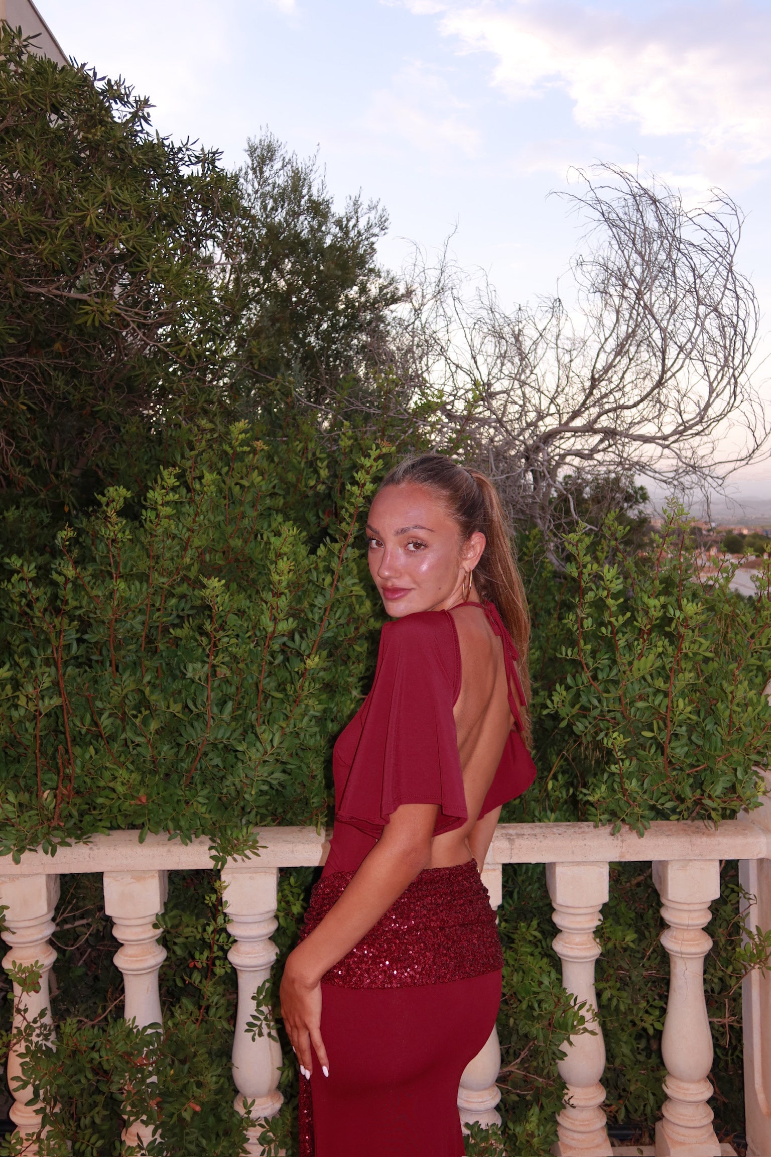Goldie dress - burdeos
