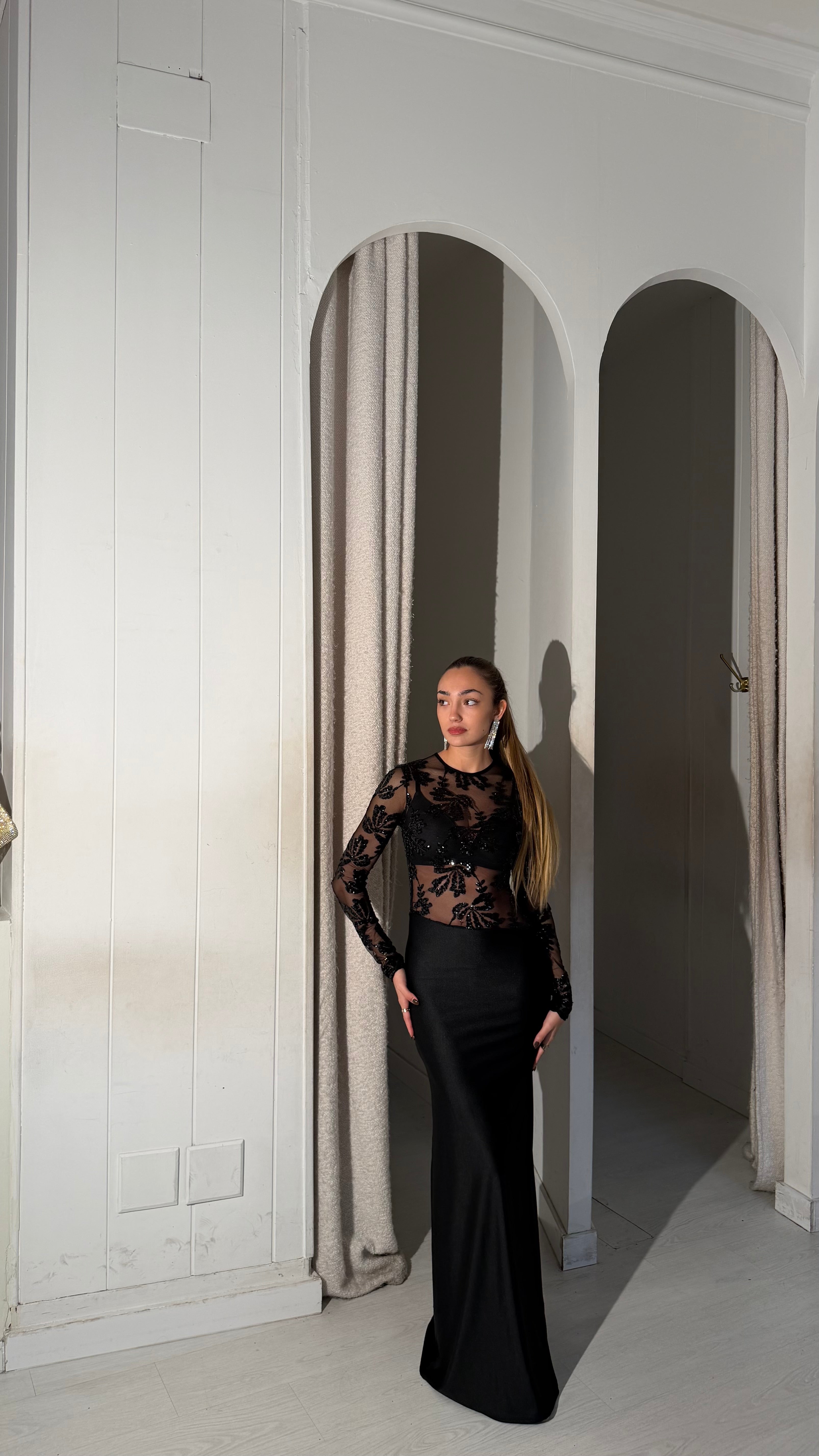 Winter dress - negro