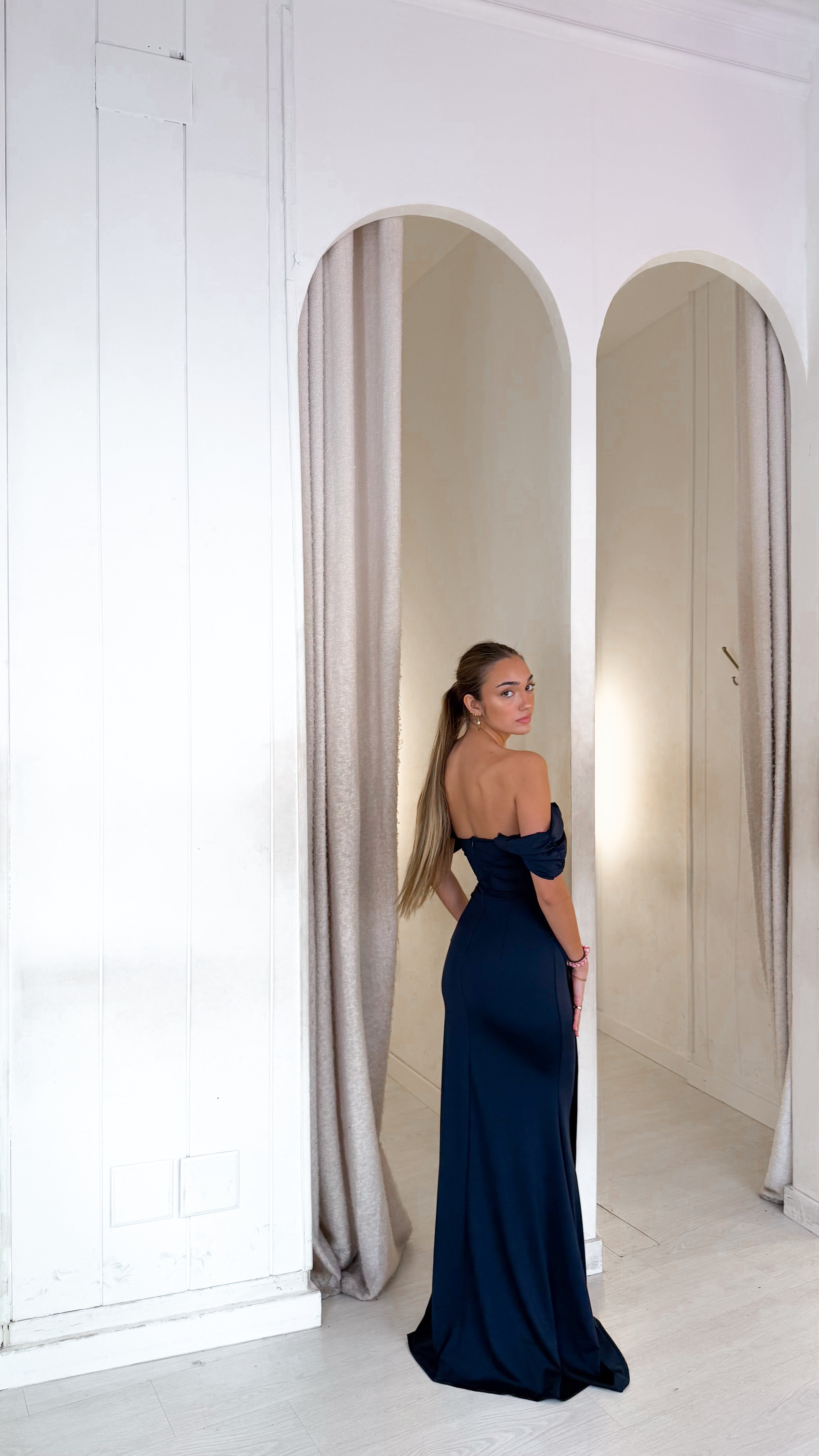 Scarlett dress - azul marino