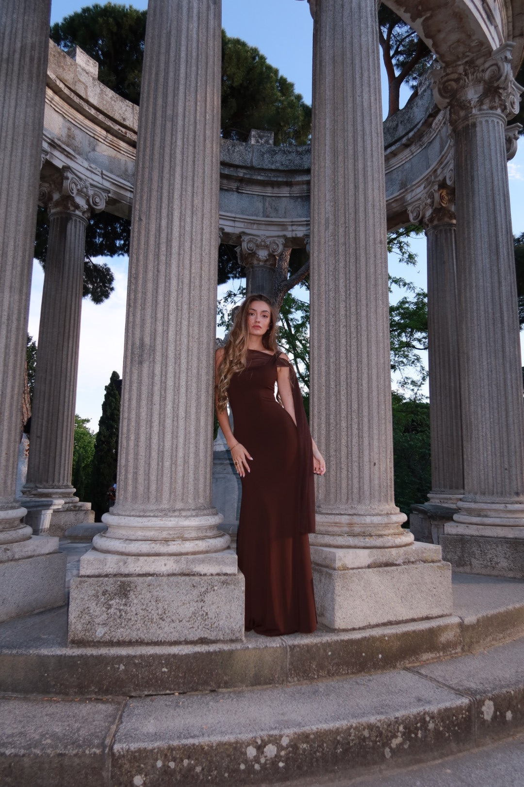 Vera dress - marrón