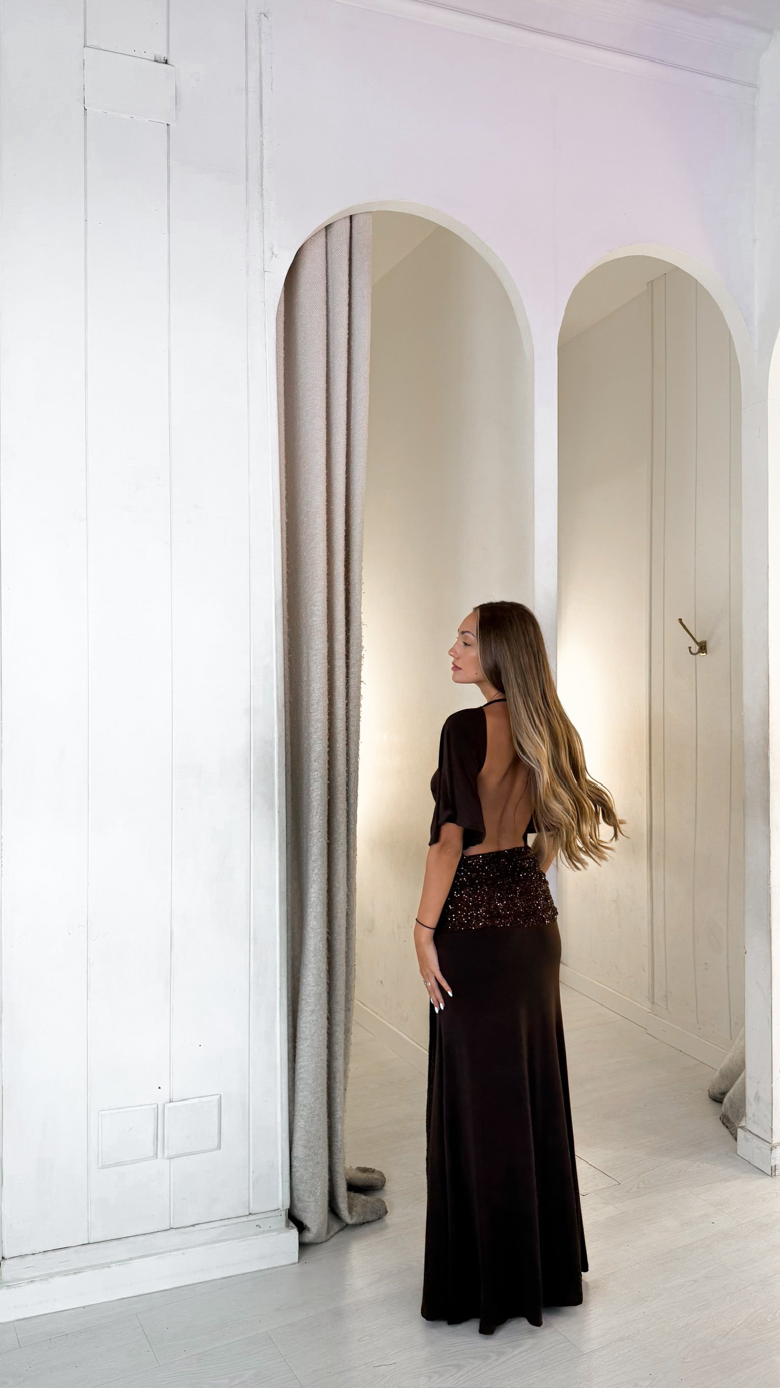 Goldie dress - marrón