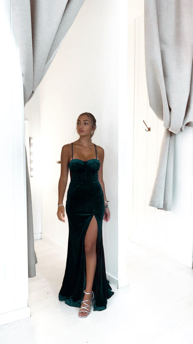 Gia velvet dress (botella)