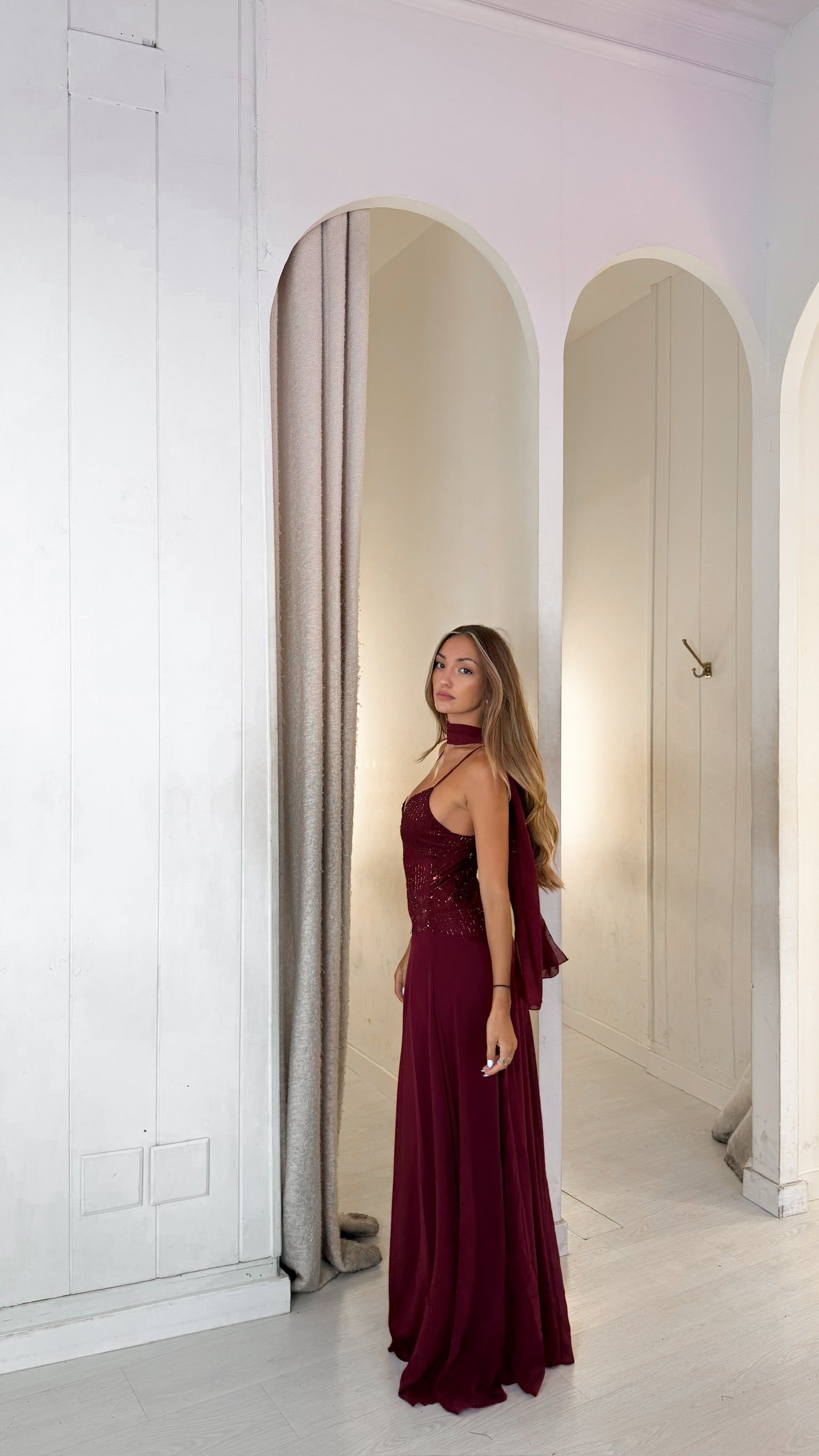 Amber dress - burdeos