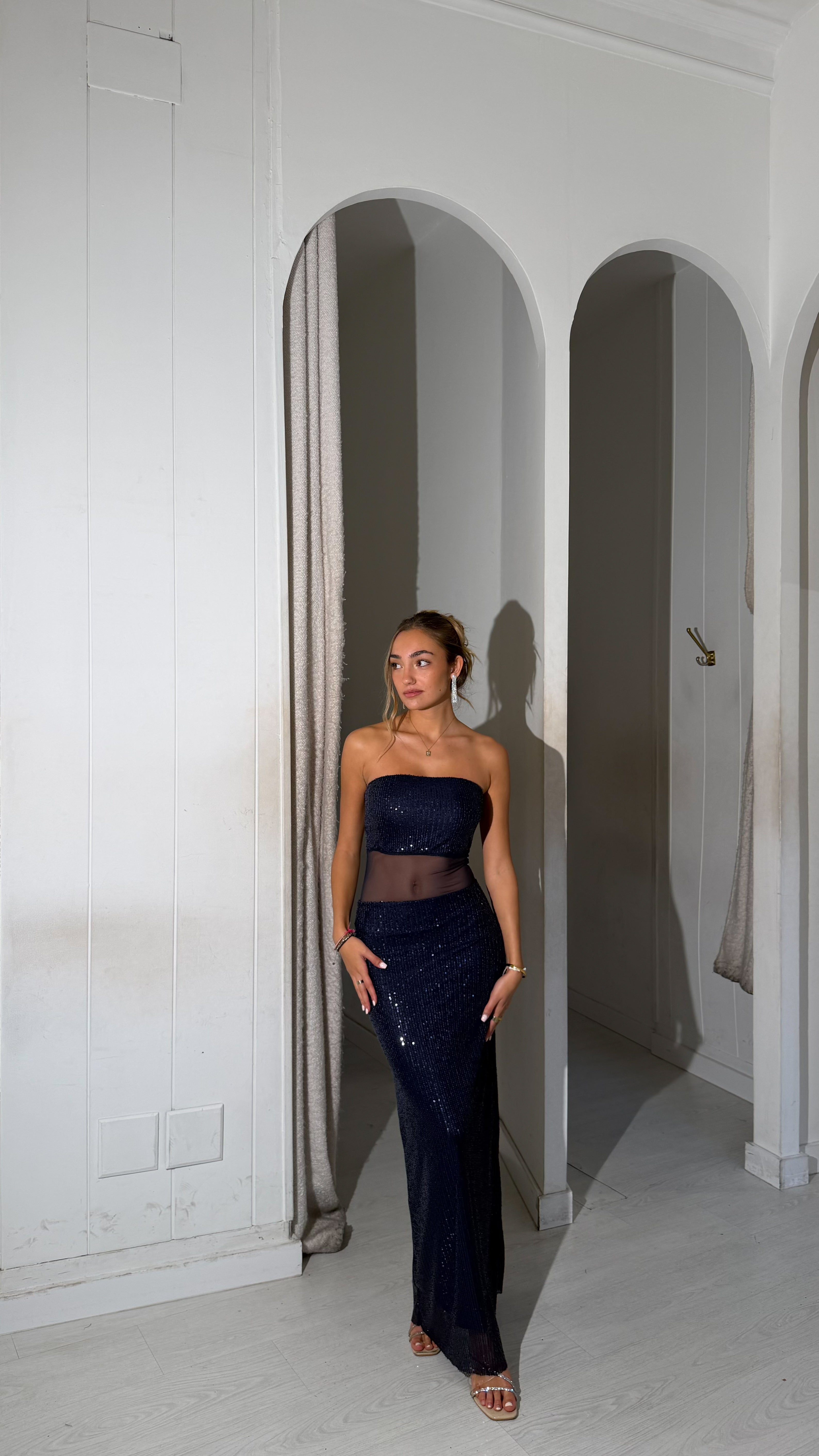 Claus dress - azul marino