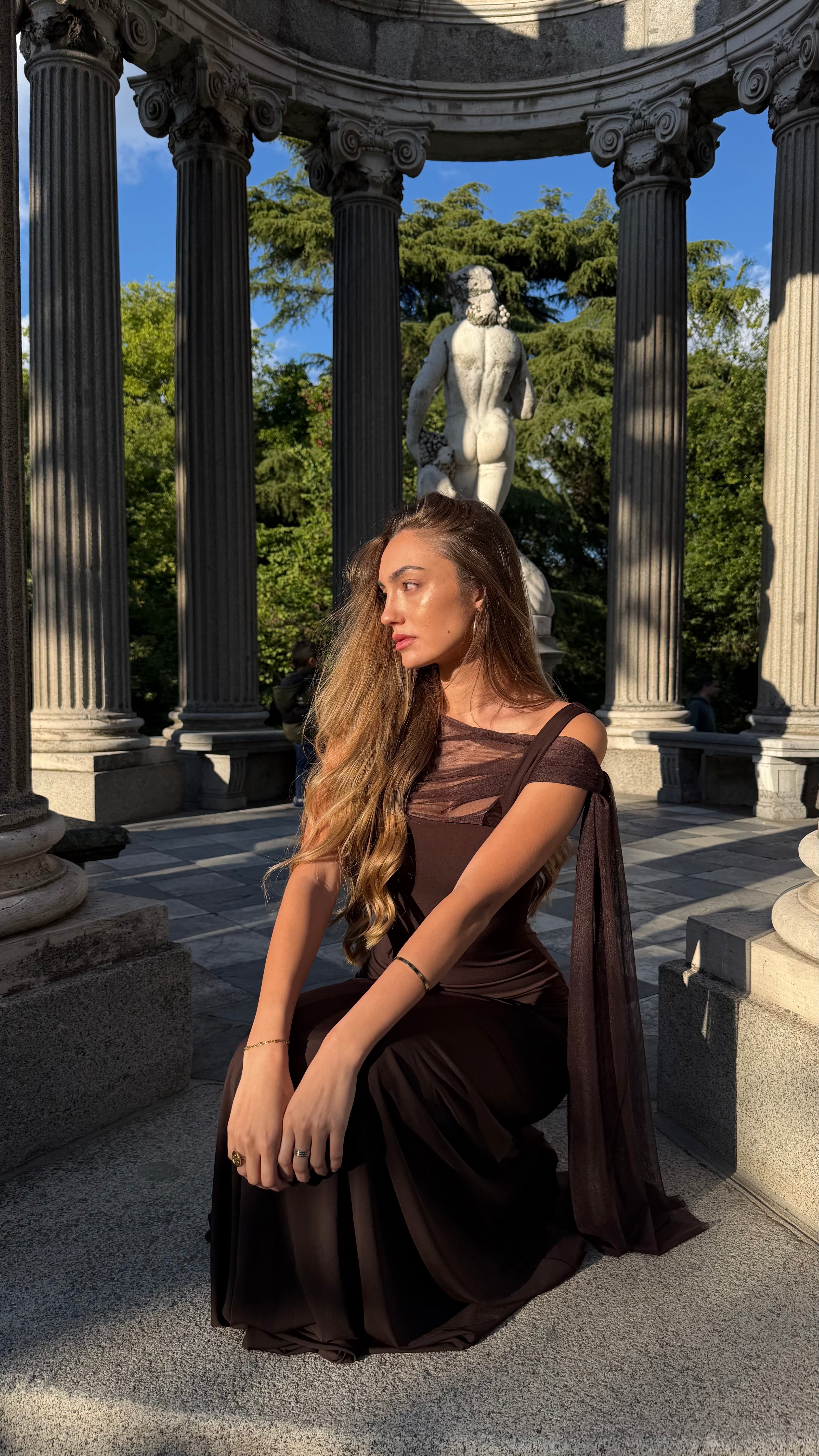 Vera dress - marrón