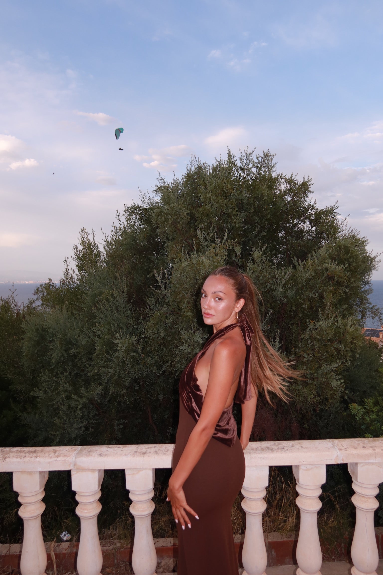 Truffle dress - marrón