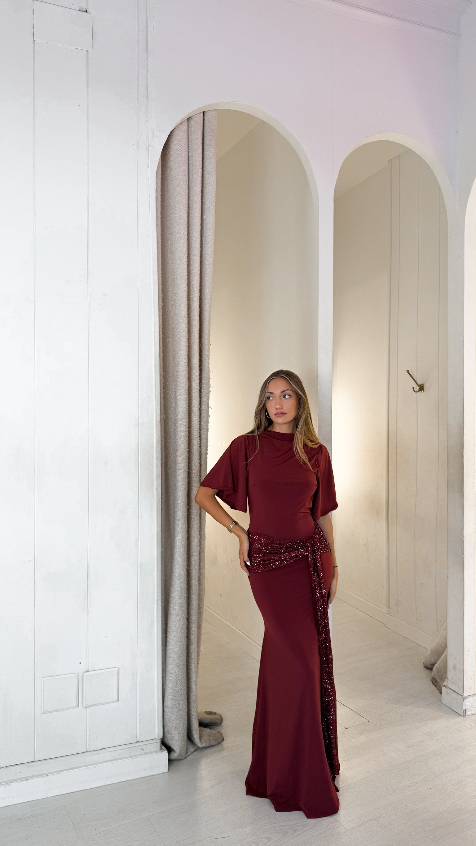Goldie dress - burdeos