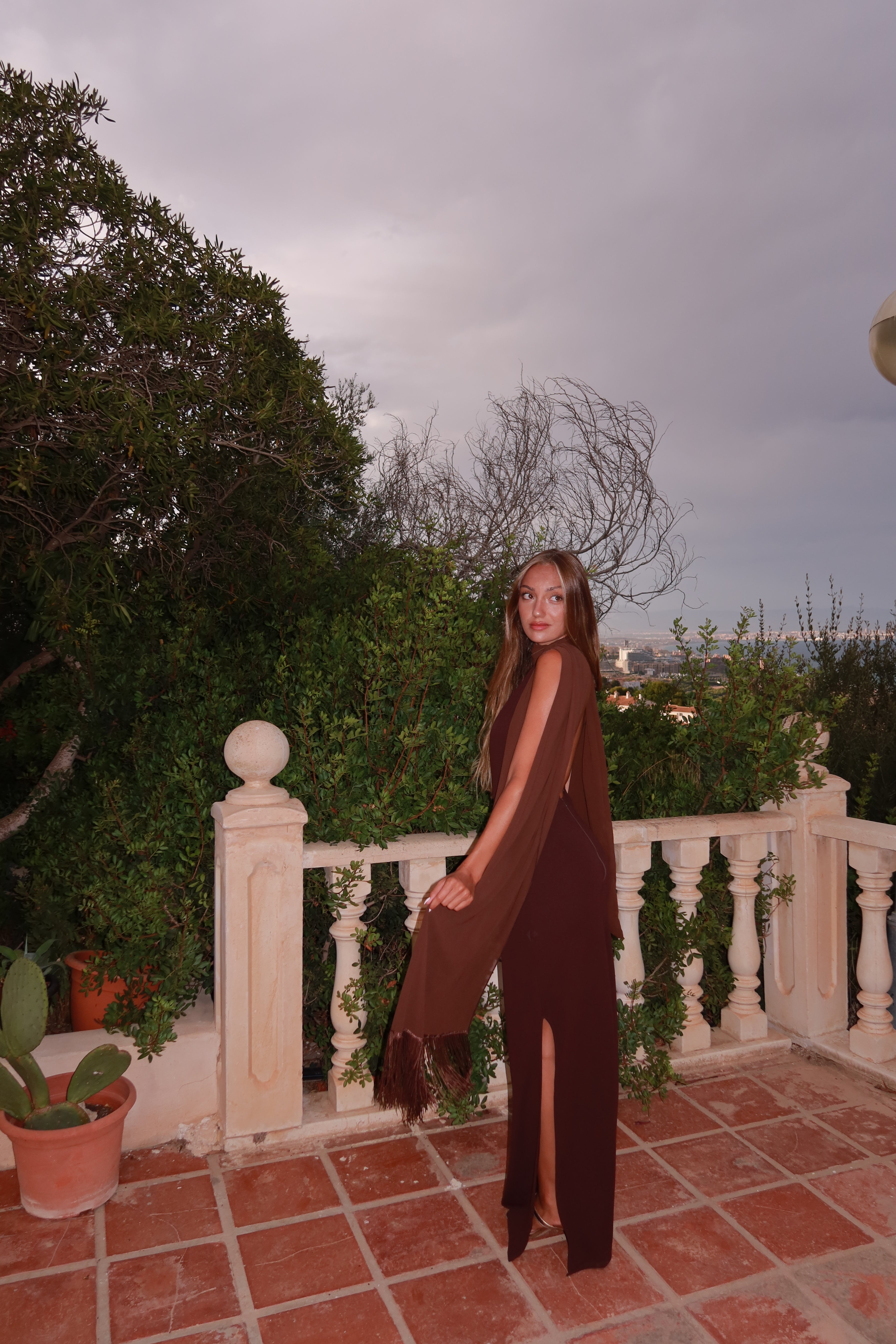Latte dress - marrón