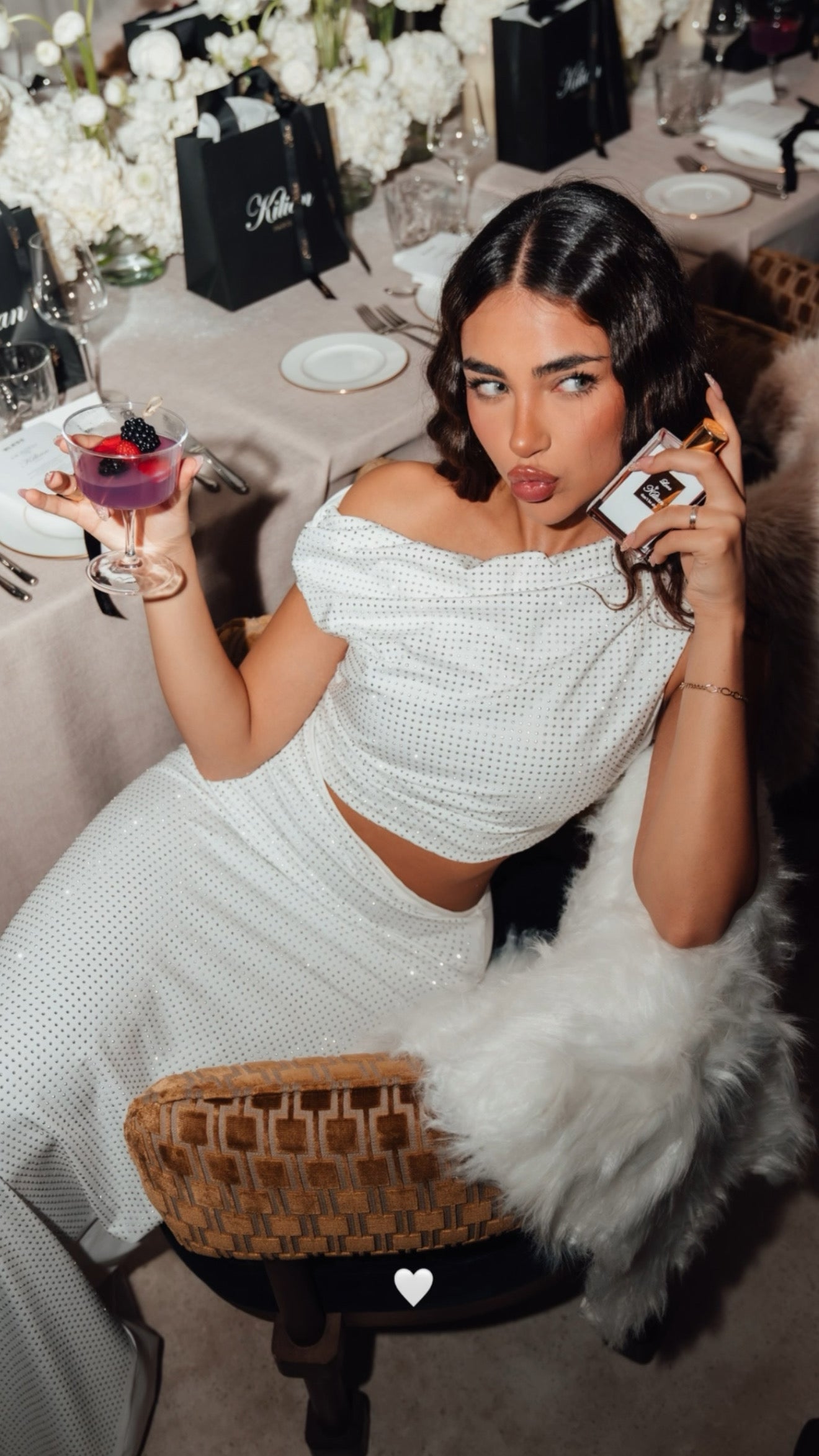 Snowflake dress - blanco