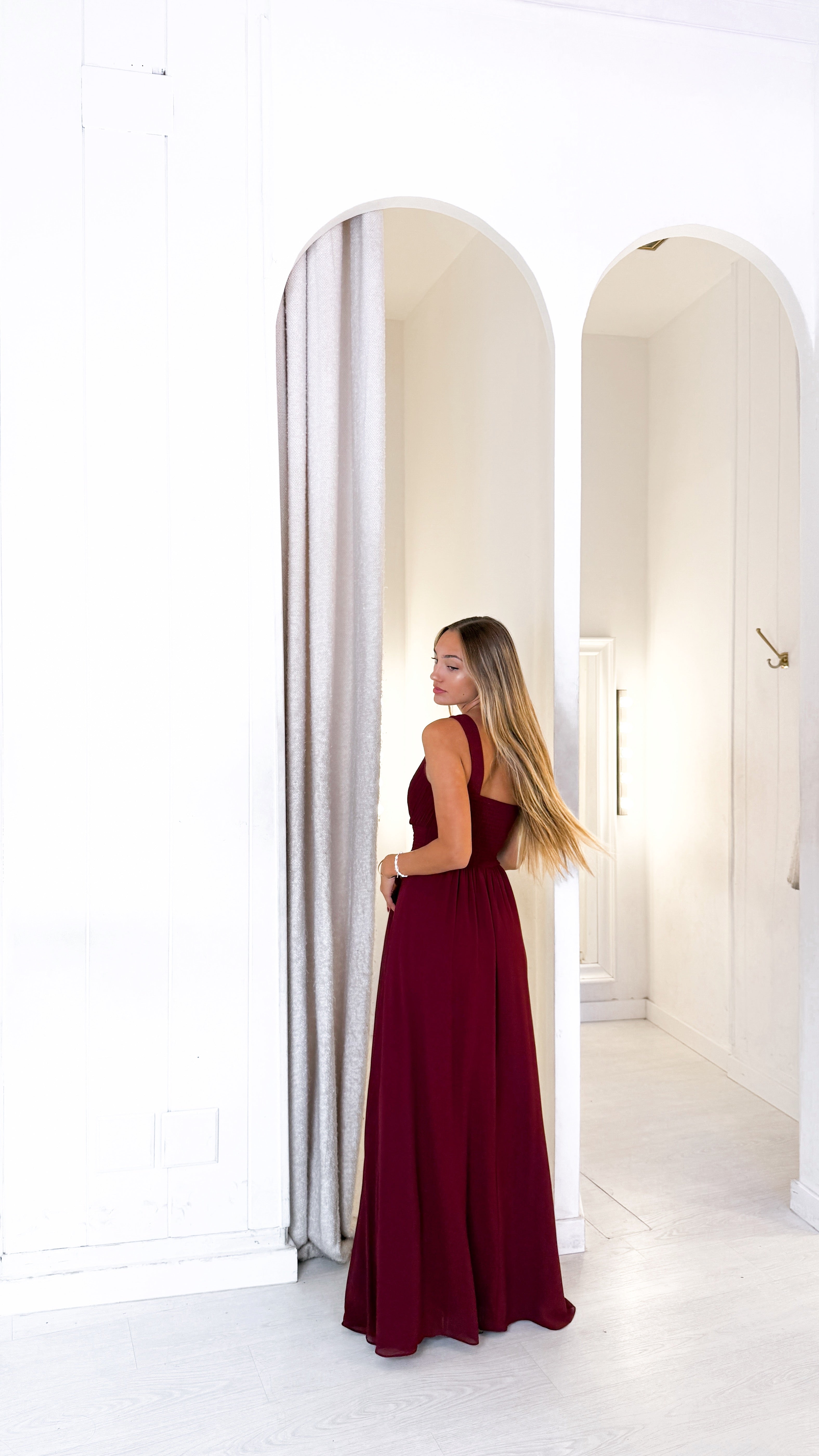 Atenea dress - burdeos