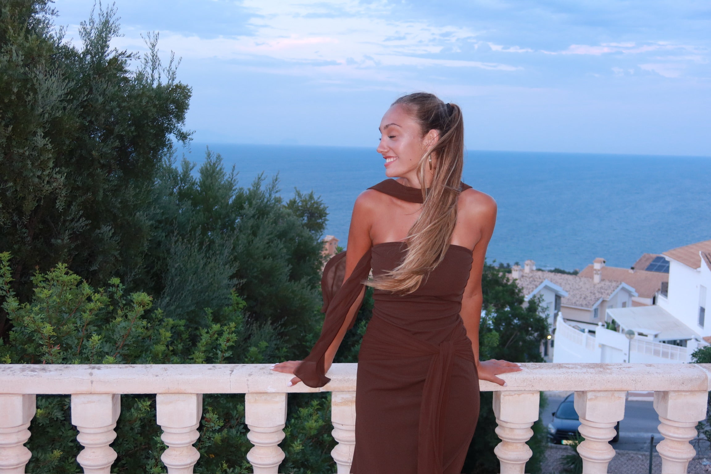 Mocha dress - marrón