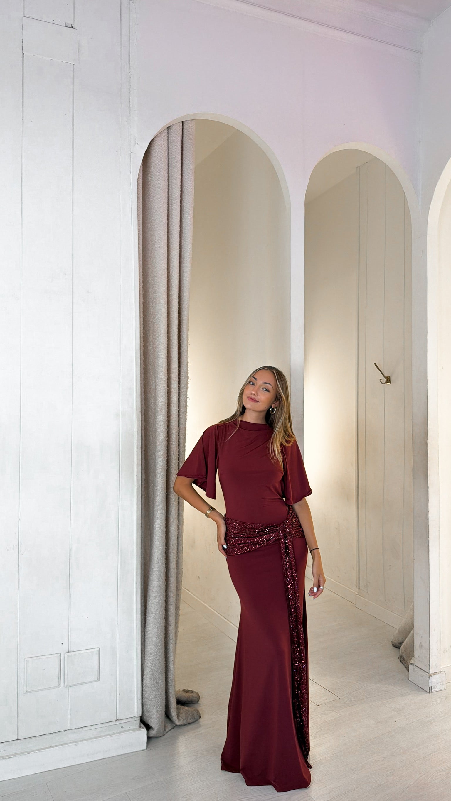 Goldie dress - burdeos