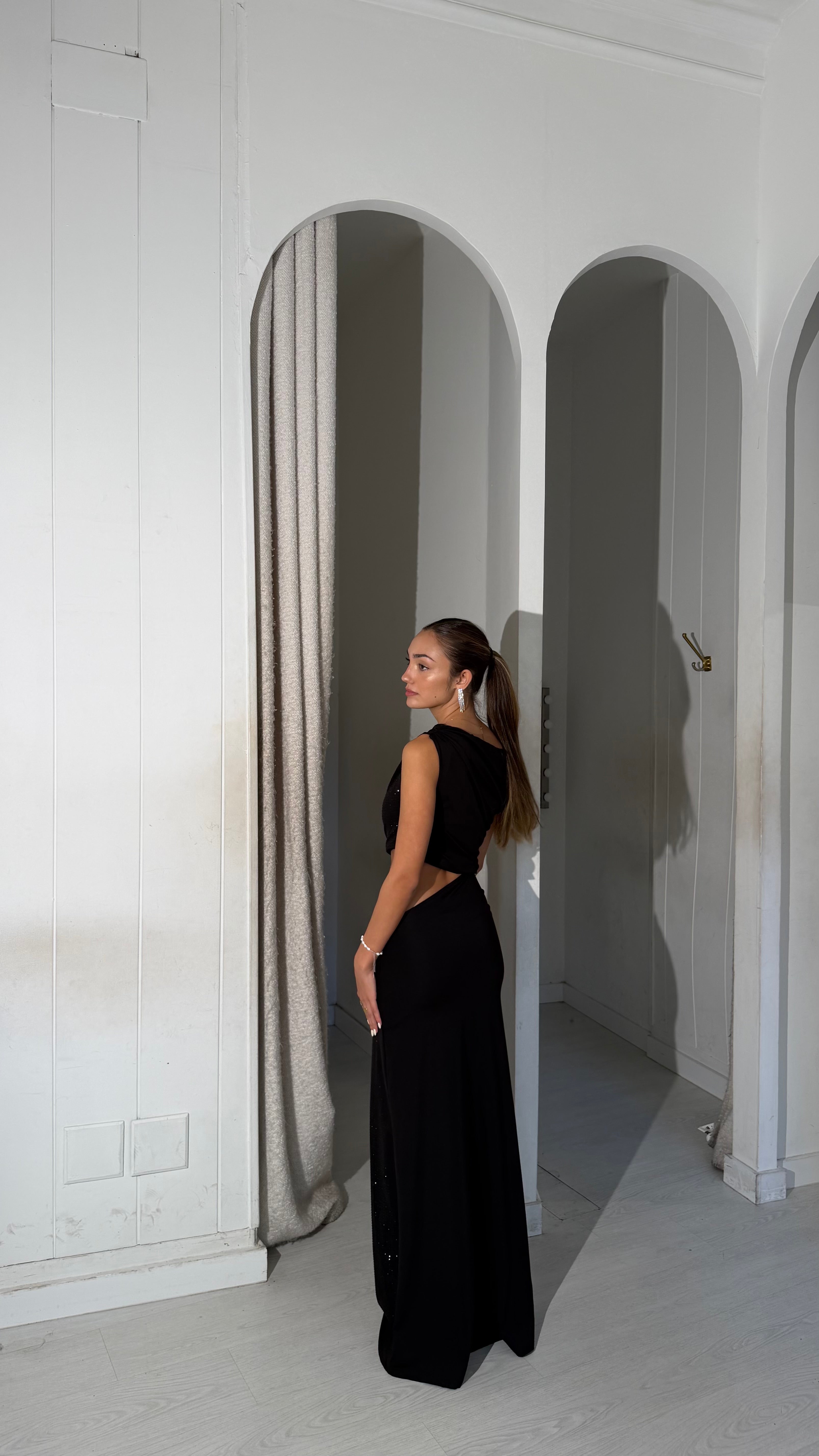 Snowflake dress - negro