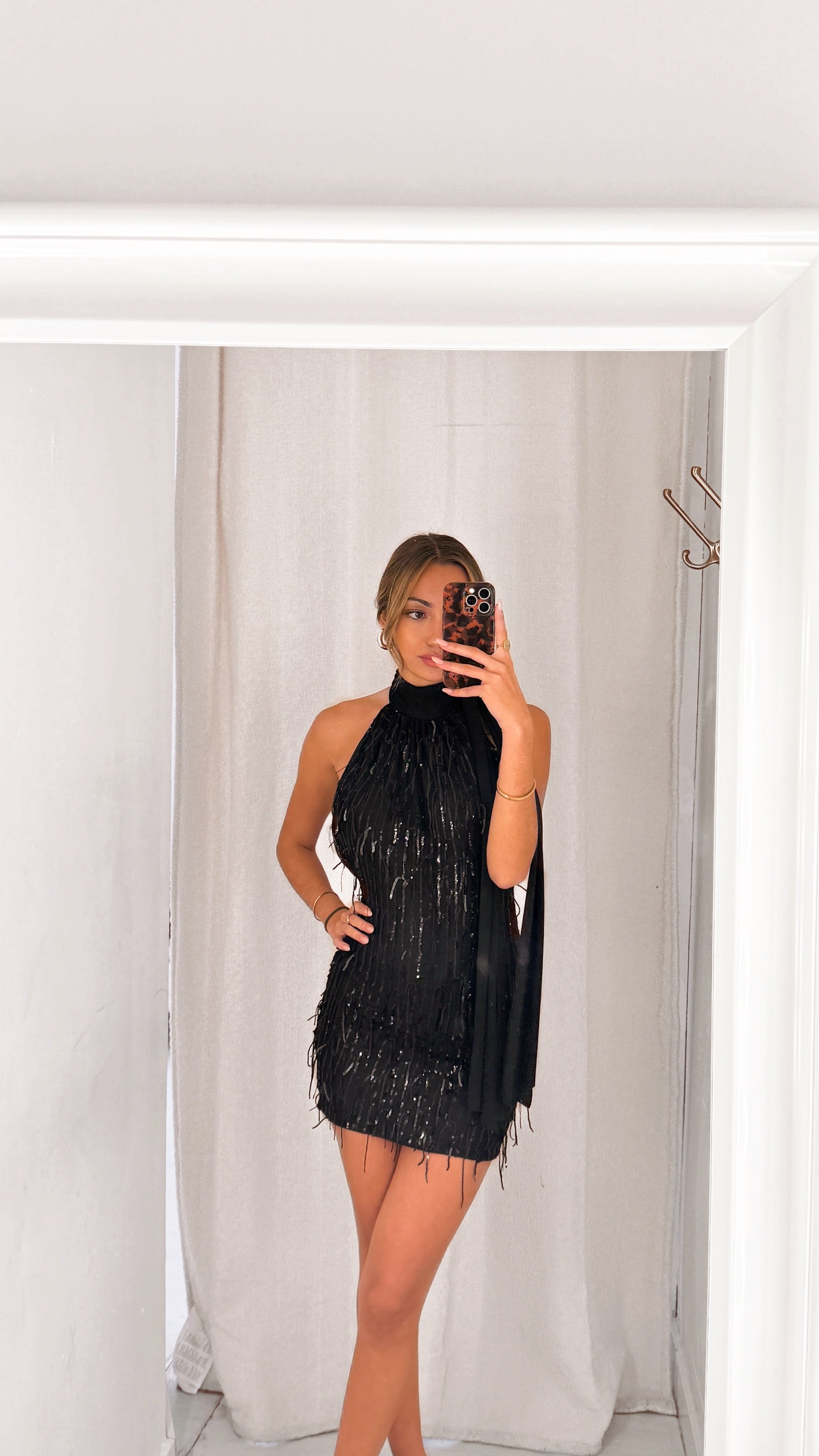 Glitterfalls dress - negro (preventa)