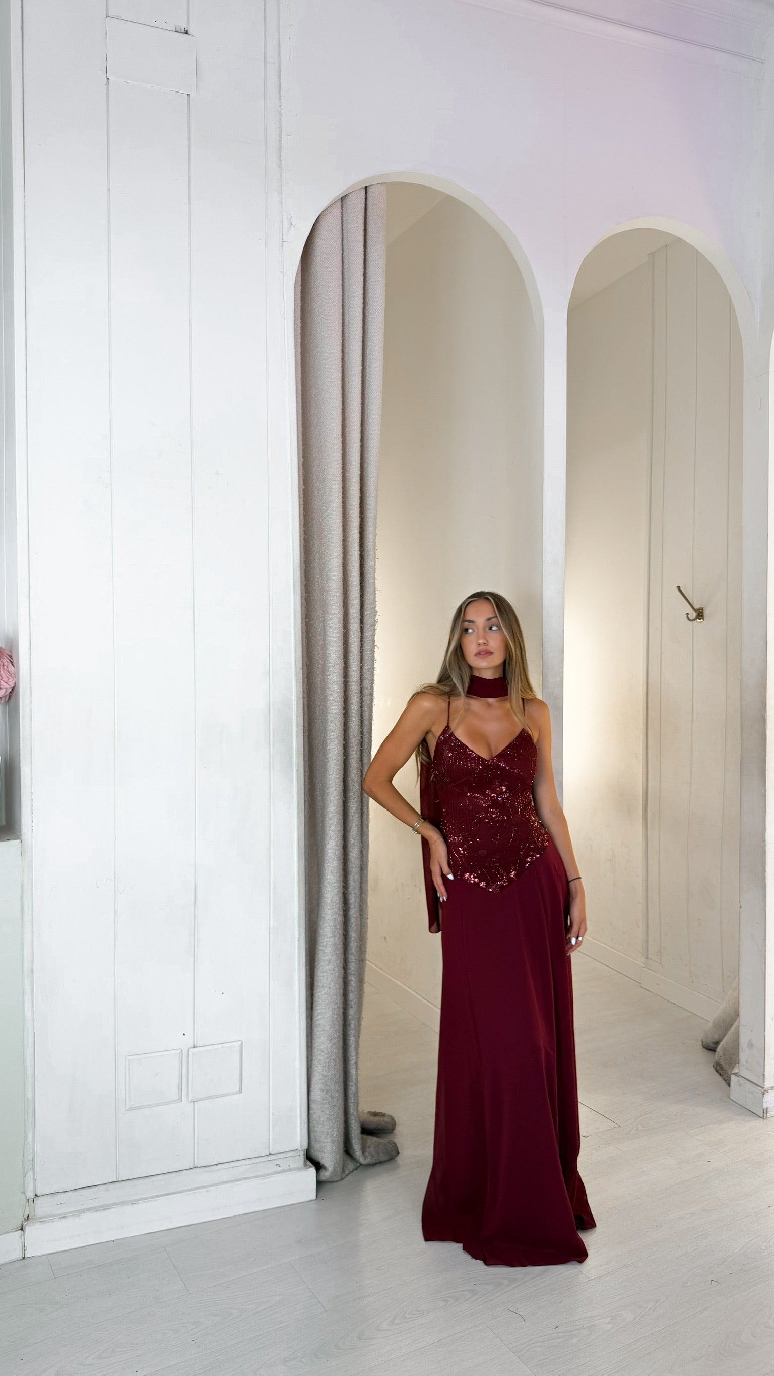 Amber dress - burdeos