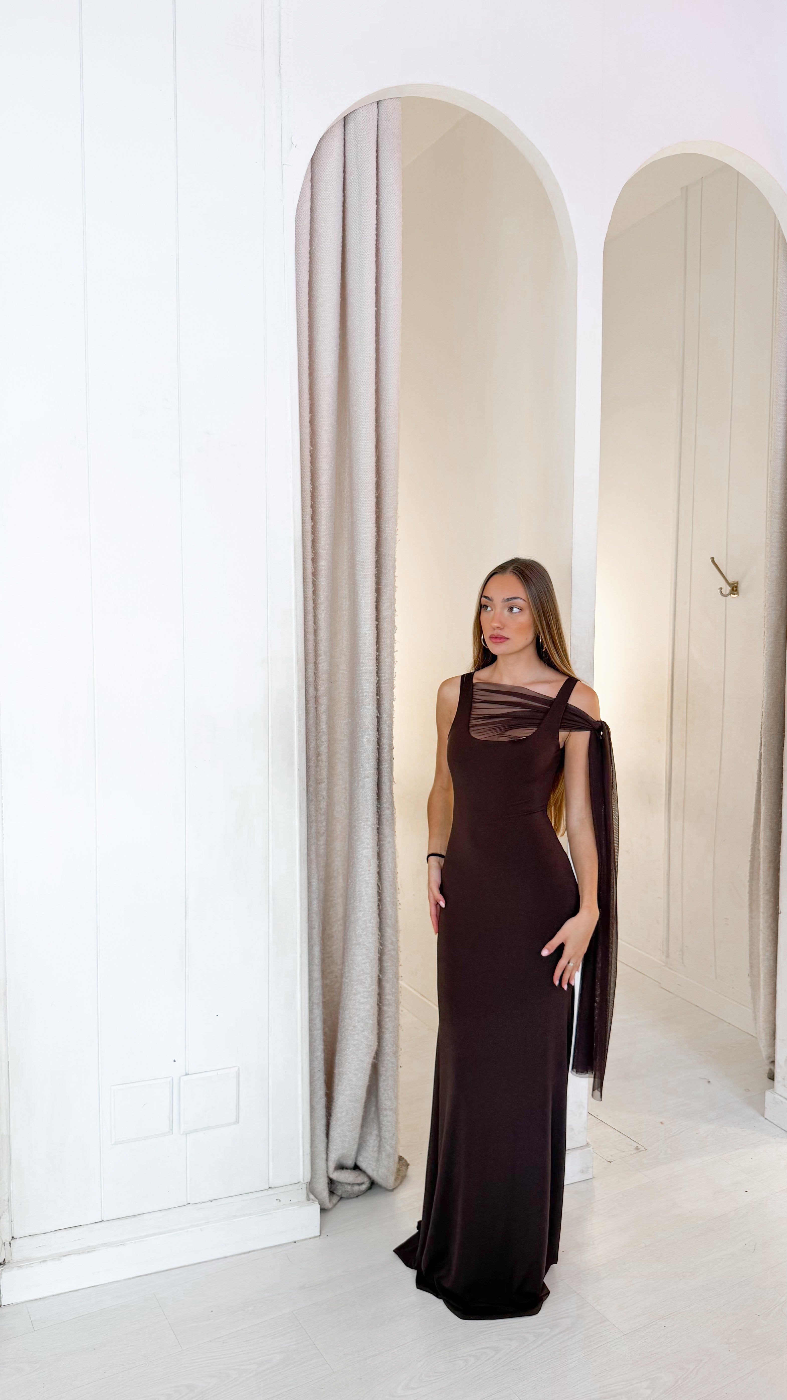 Vera dress - marrón