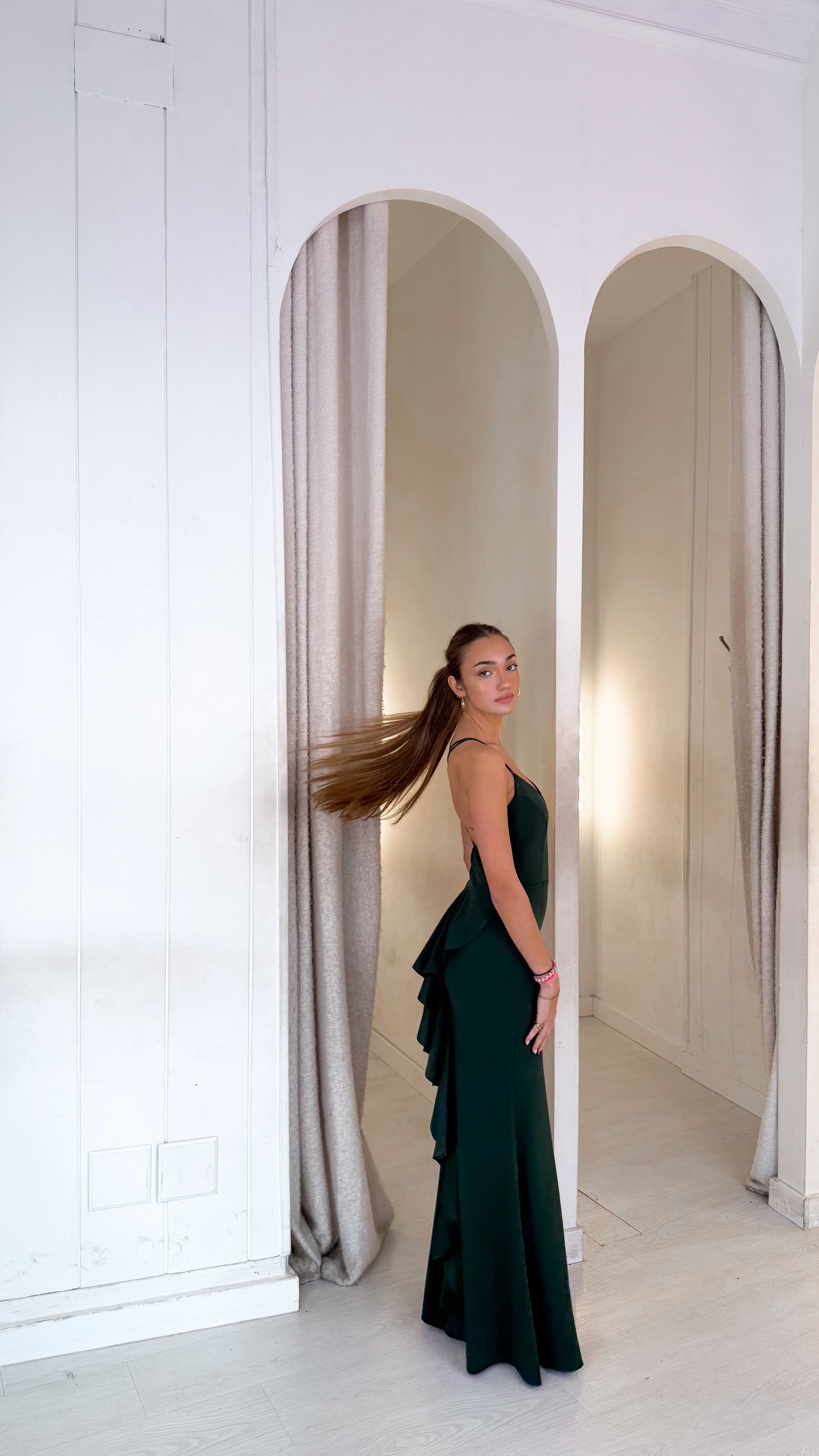 Alana dress - verde botella