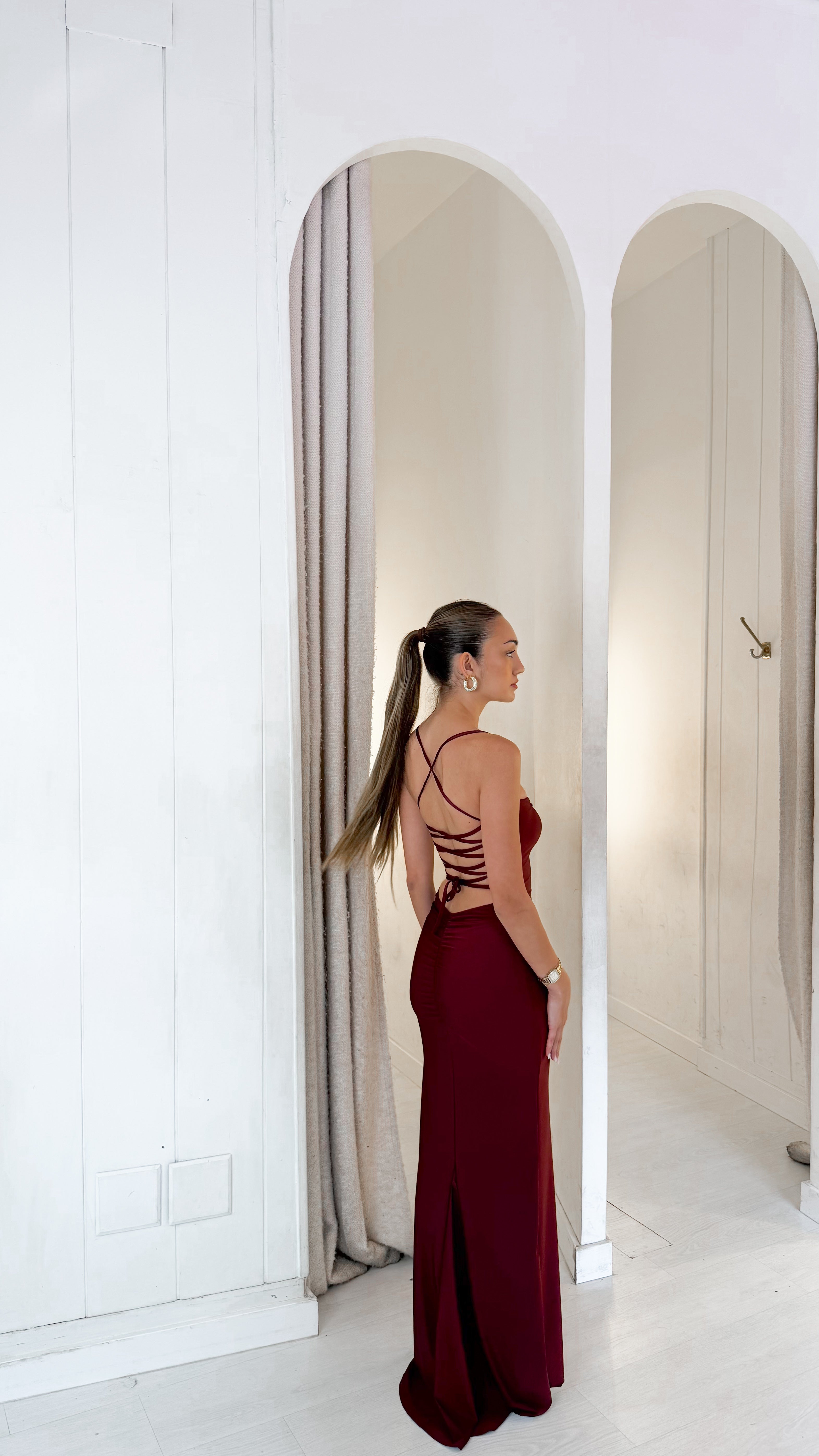 Prom dress - burdeos