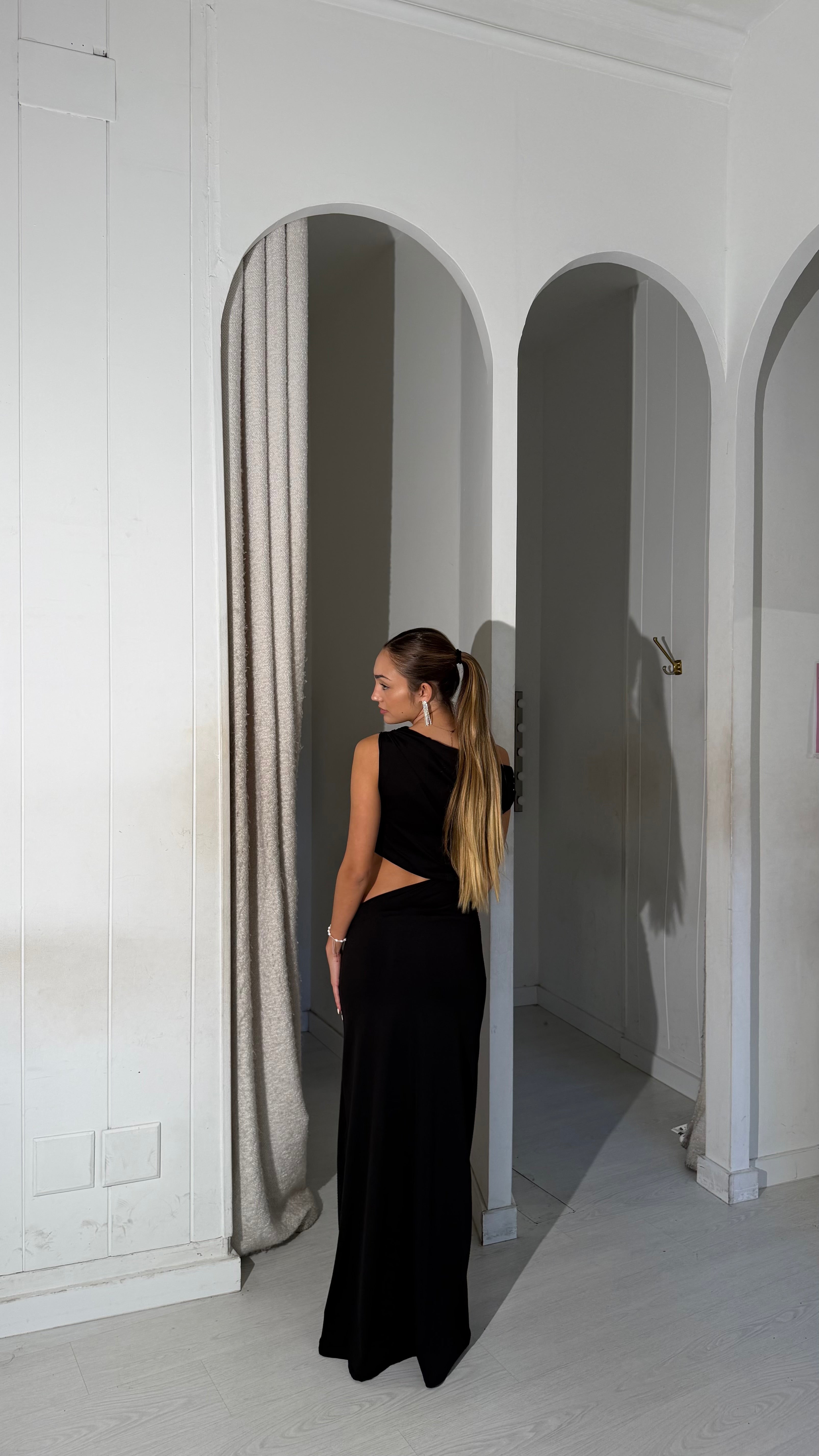 Snowflake dress - negro