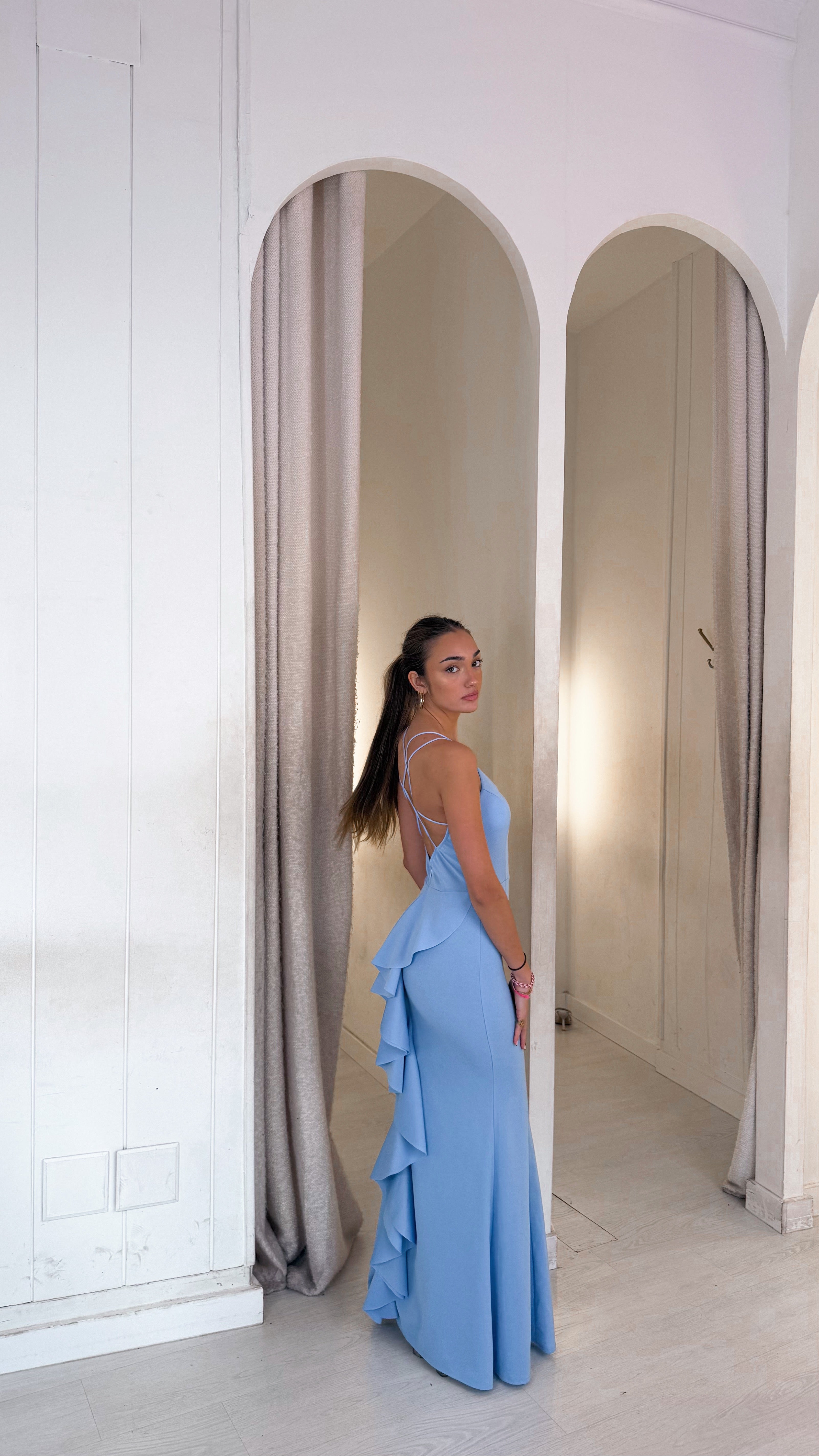 Alana dress - baby blue