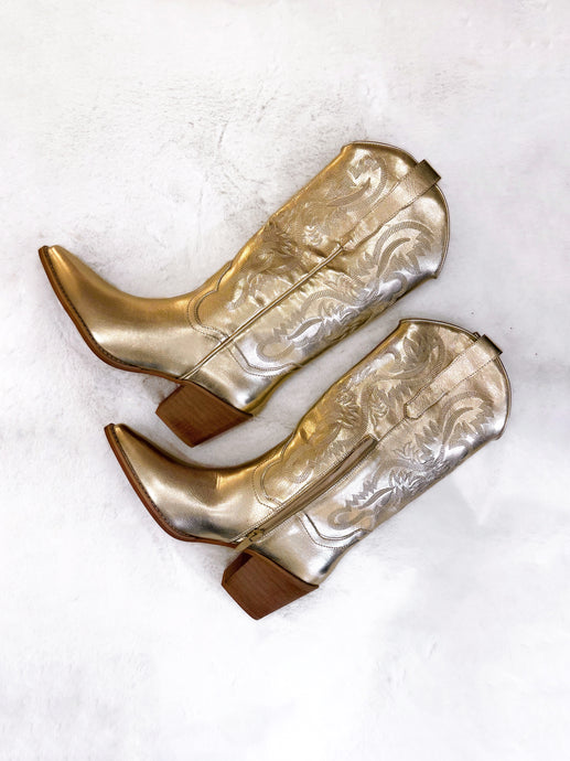 Cowboy boots (golden)