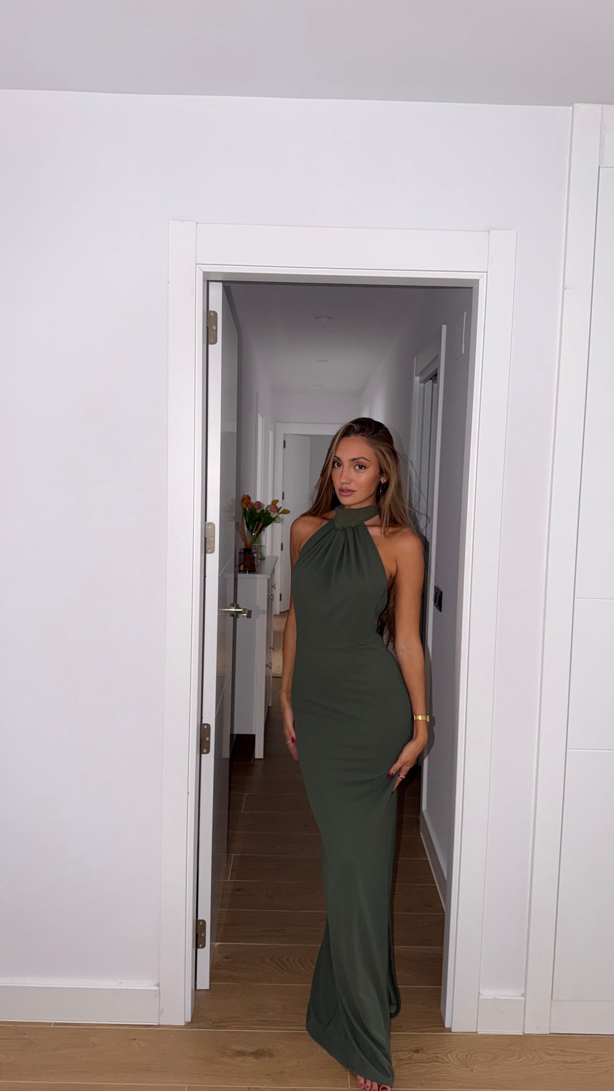 Latte dress - oliva