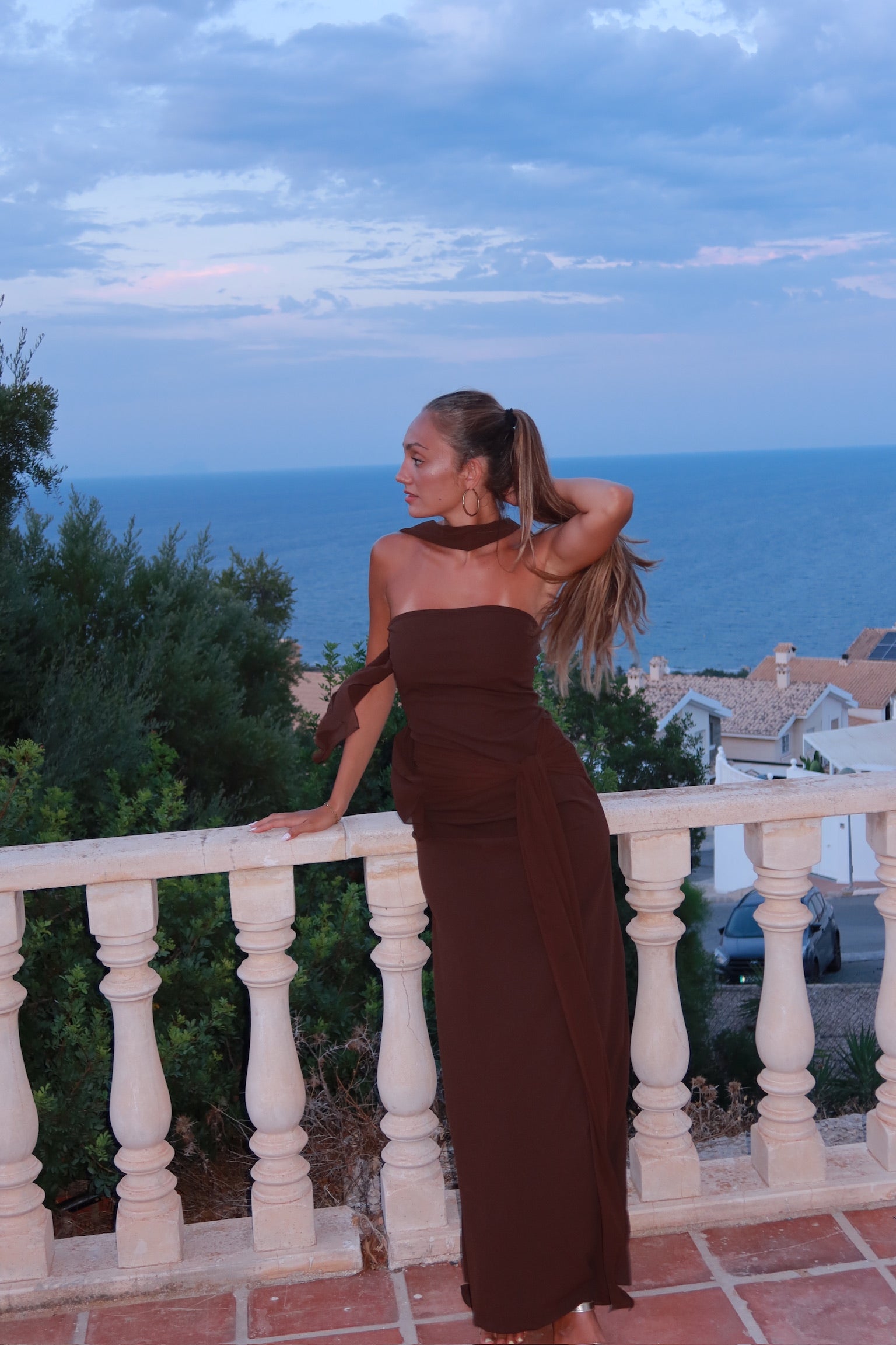 Mocha dress - marrón