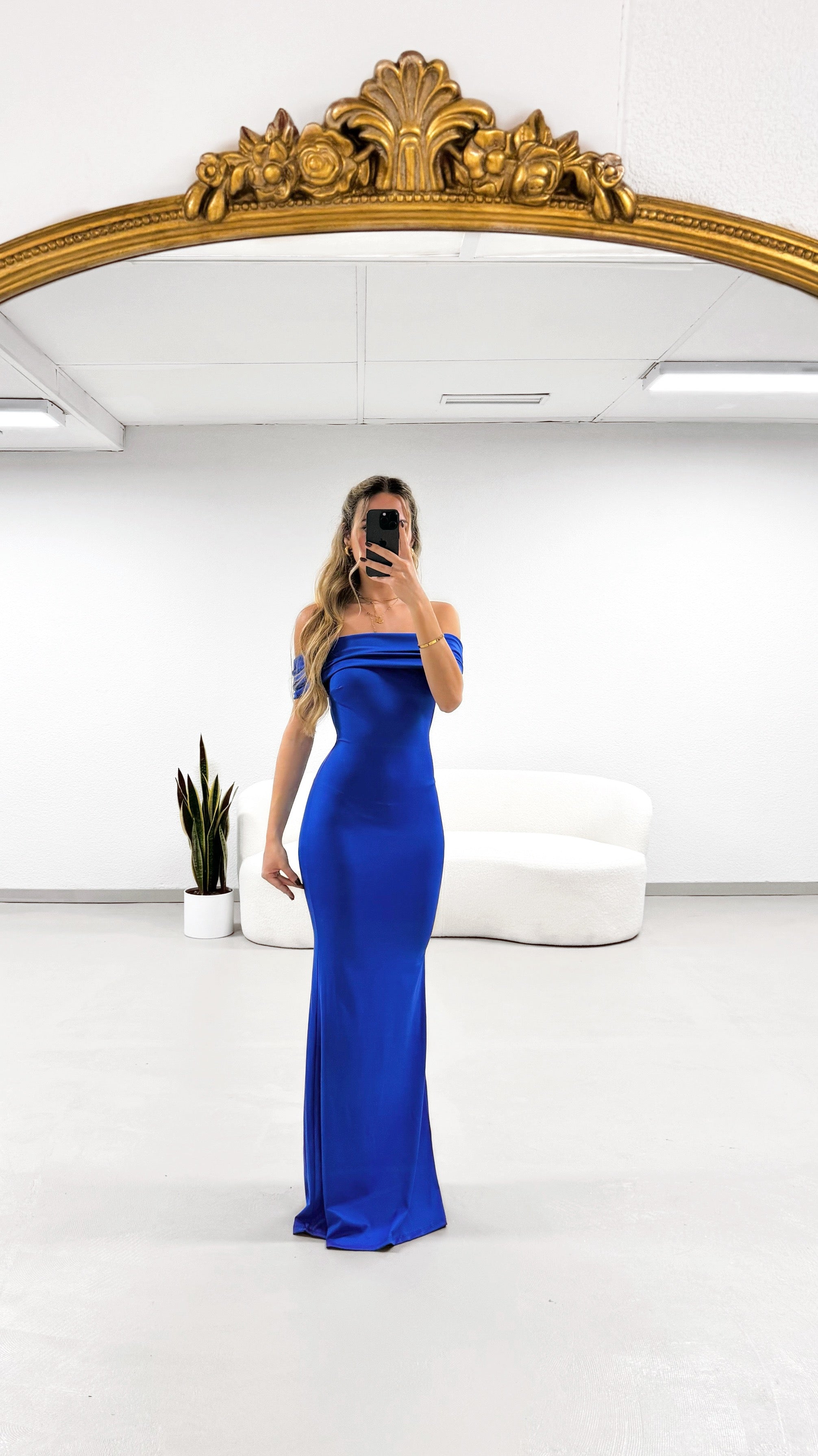 Nina dress - electric blue