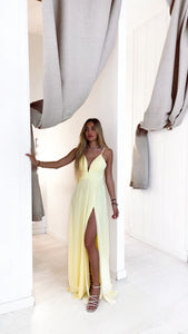 Venecia dress (amarillo pastel)