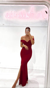 Burgundy moon dress