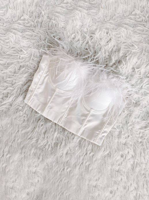 White swan corset