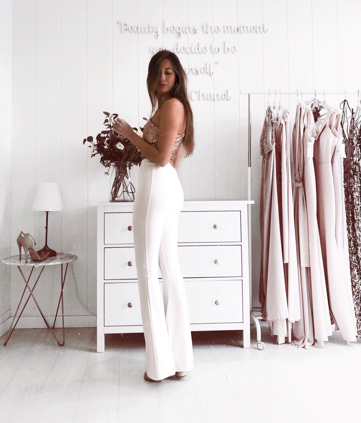 Bell pants (white)